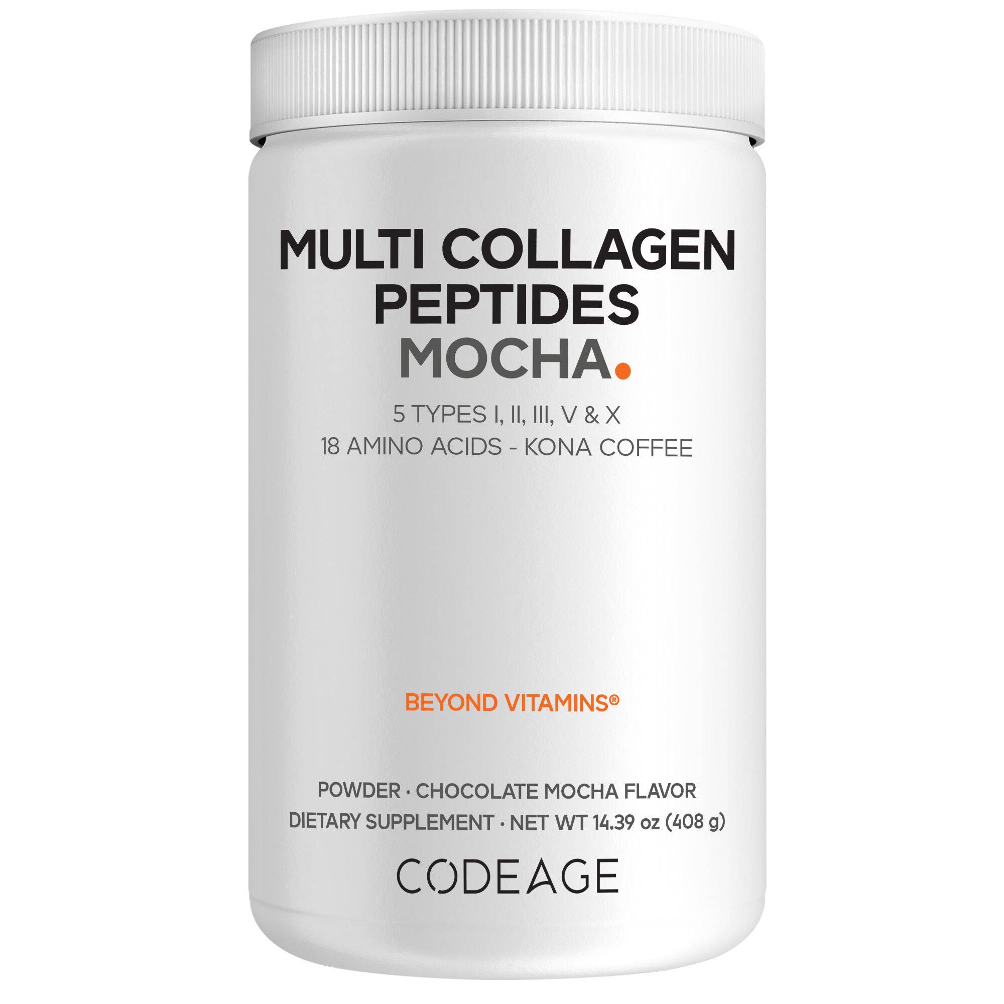 Multi Collagen Peptides Powder - Chocolate Mocha Instant Kona Coffee