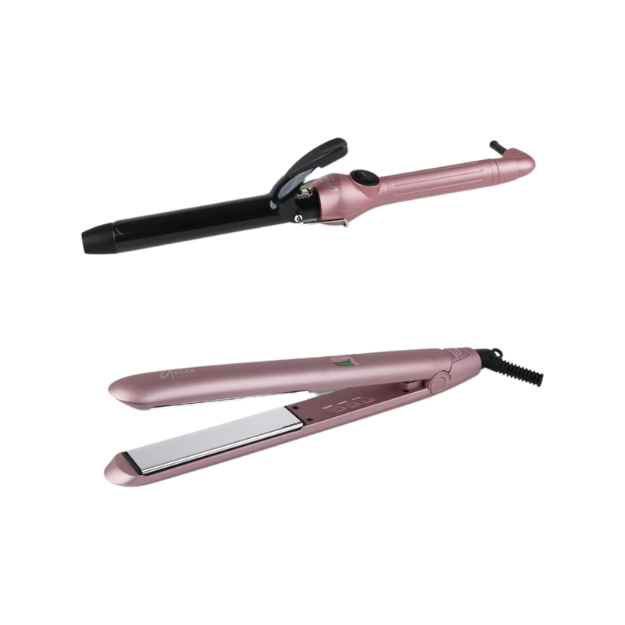 Rose Gold Hair Curler & Straightener Whirlwind Curl Airflow Styler | Wavytalk 2-in-1 Curler  main image 4