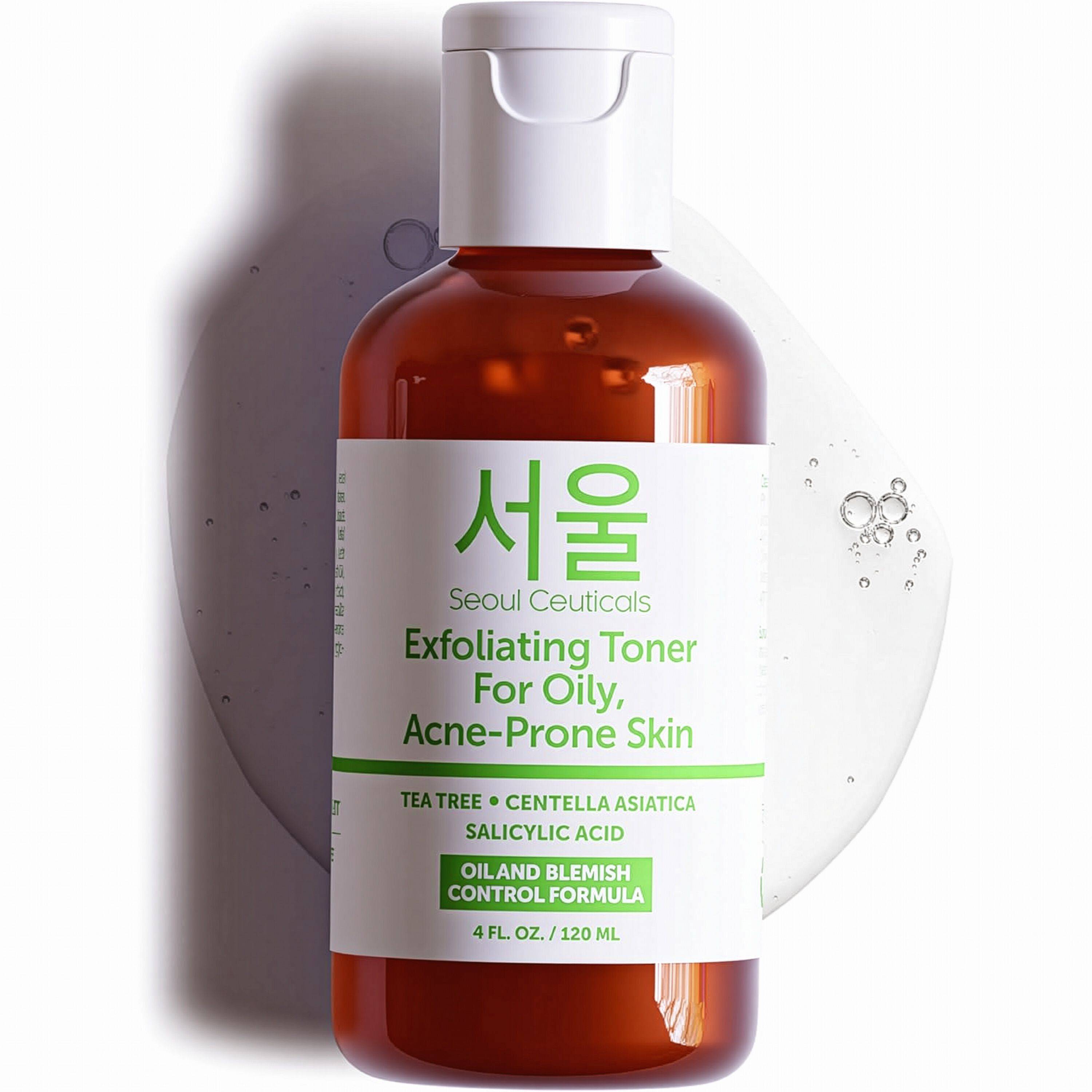 Exfoliating Toner for Oily, Acne-Prone Skin 4 oz