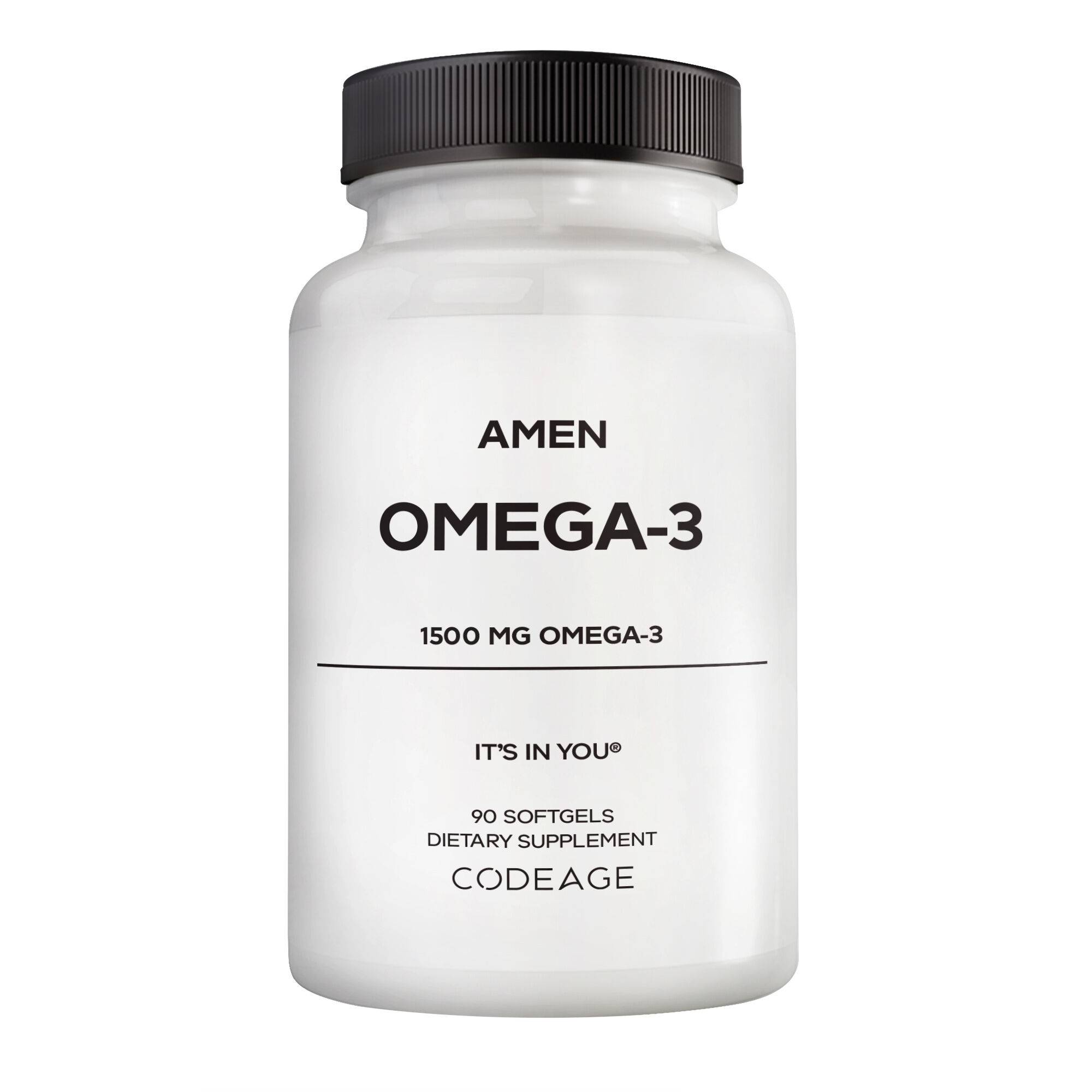 Amen Omega-3 Supplement - EPA and DHA Fatty Acids Fish Oil