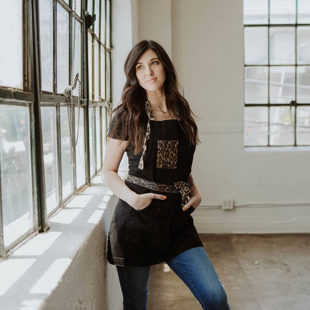 Jclark Designed Leopard Two Tone Apron