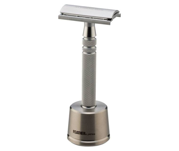 Stainless Steel Double Edge Razor with Stand