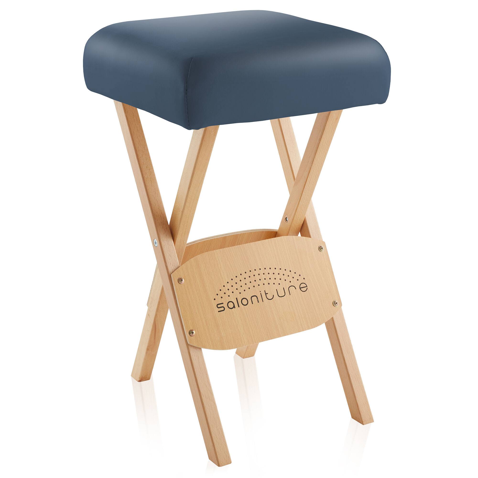 Portable Wood Folding Massage Stool with Carrying Case