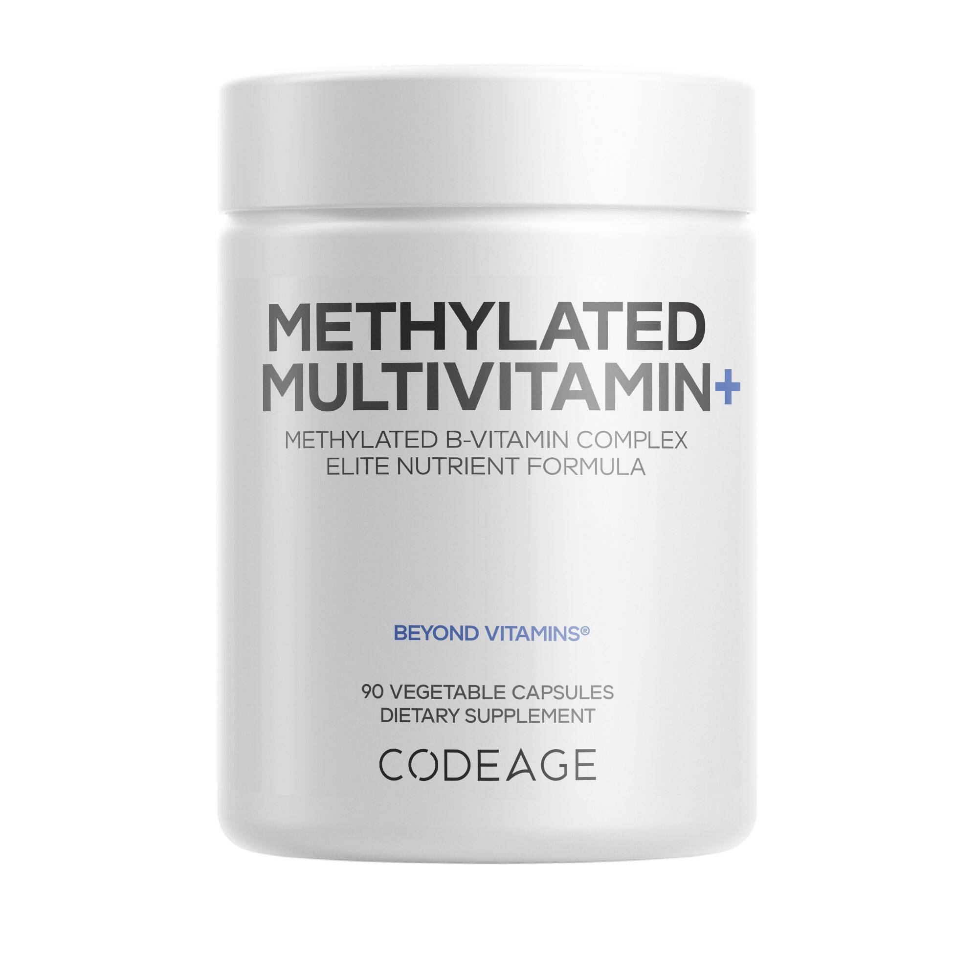 Methylated Multivitamin Supplement - Magnesium, Probiotics, Calcium