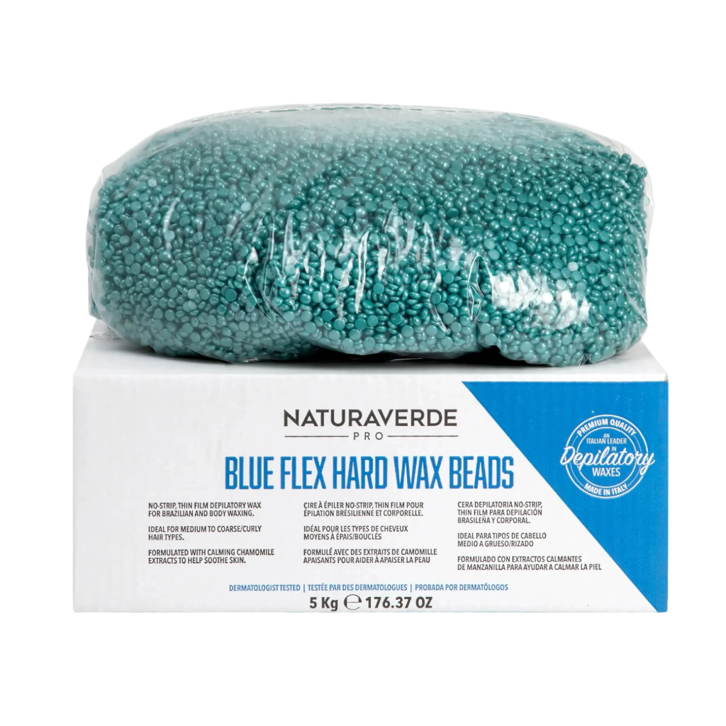 Bulk Size Blue Flex Hard Wax Beads - 11 lbs