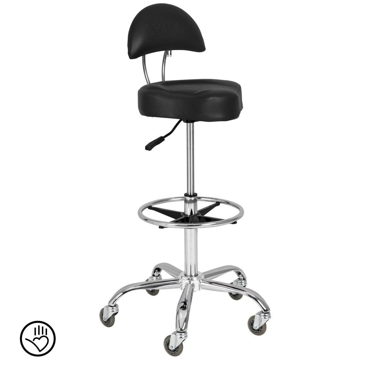 Signature Series Extra High Cutting Artist Stool in Black