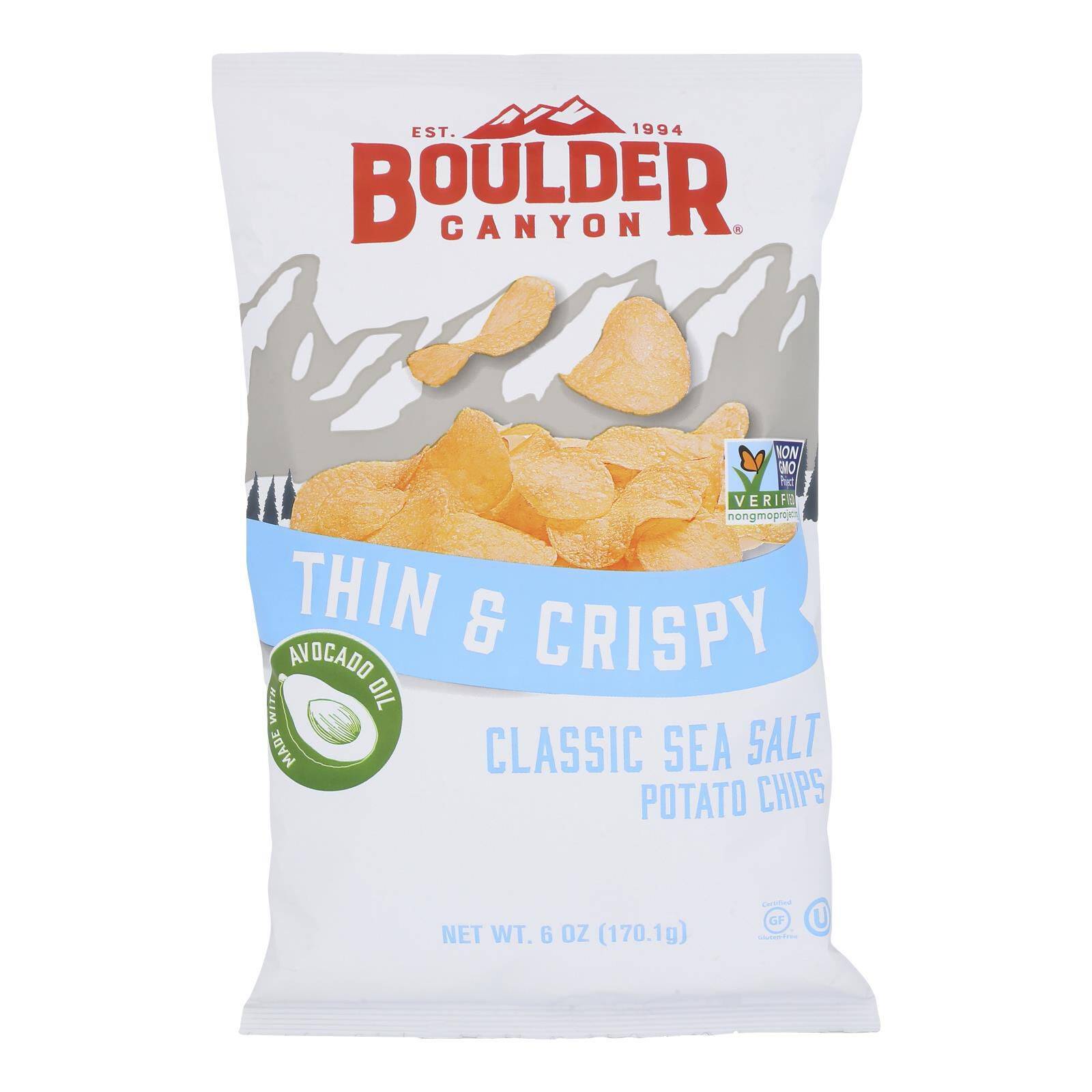 Sea Salt & Avocado Oil Chips - Case Of 12, 6 Oz