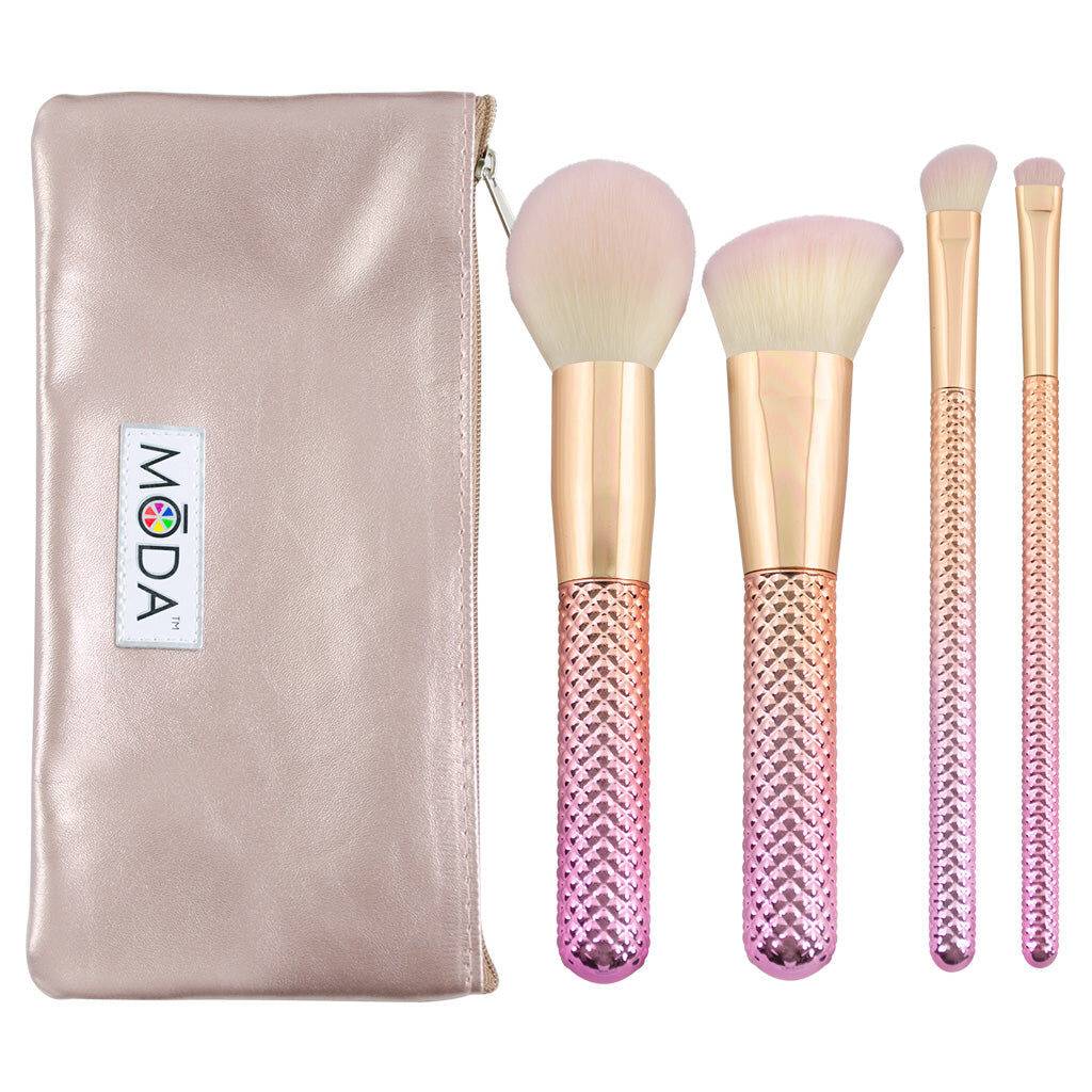 Ros&eacute; 5pc Complete Makeup Brush Kit