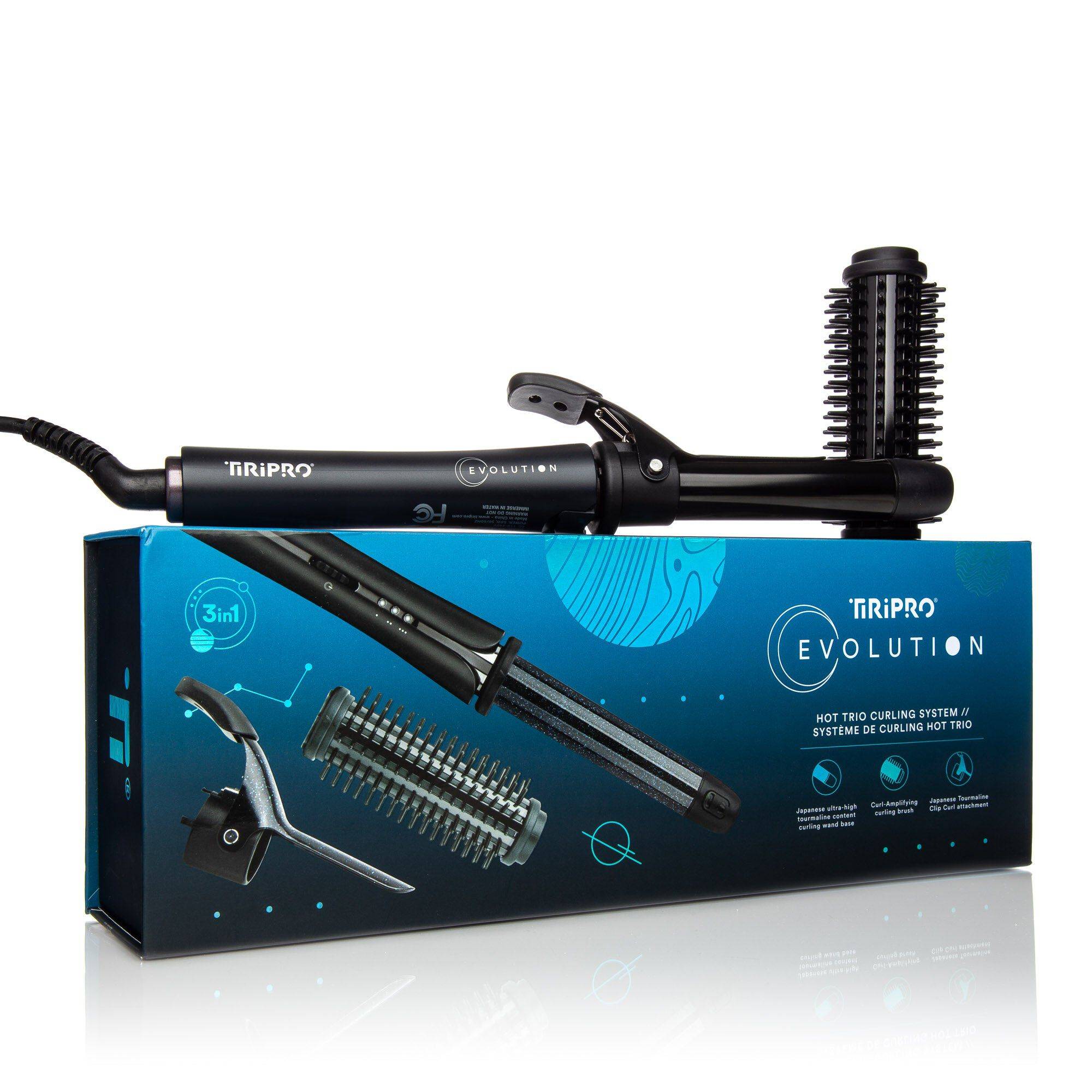 3in1 Hot Trio Curling System - Black Mirror