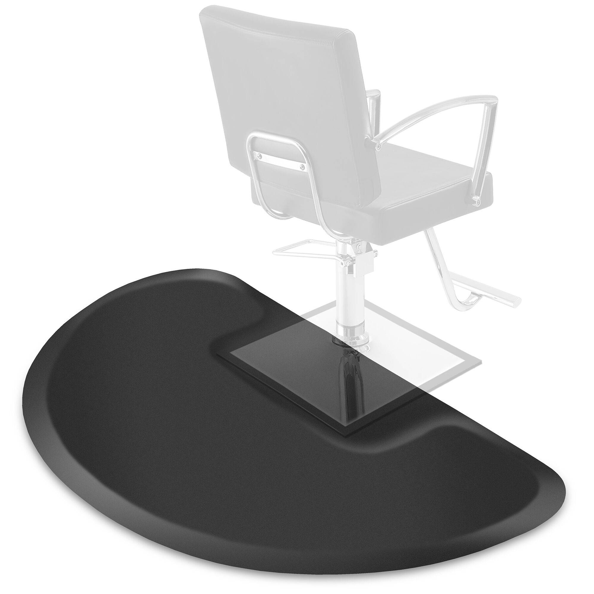 Semi-Circle Anti-Fatigue Salon Barber Floor Mat Square Chair