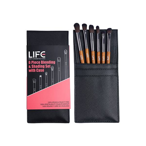 6 Piece Blending & Shading Set With Pouch