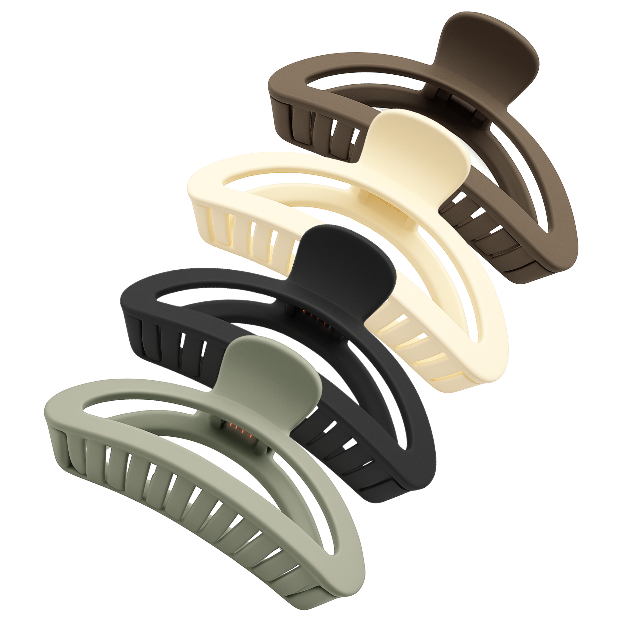 Crescent Moon Claw Hair Clip Set