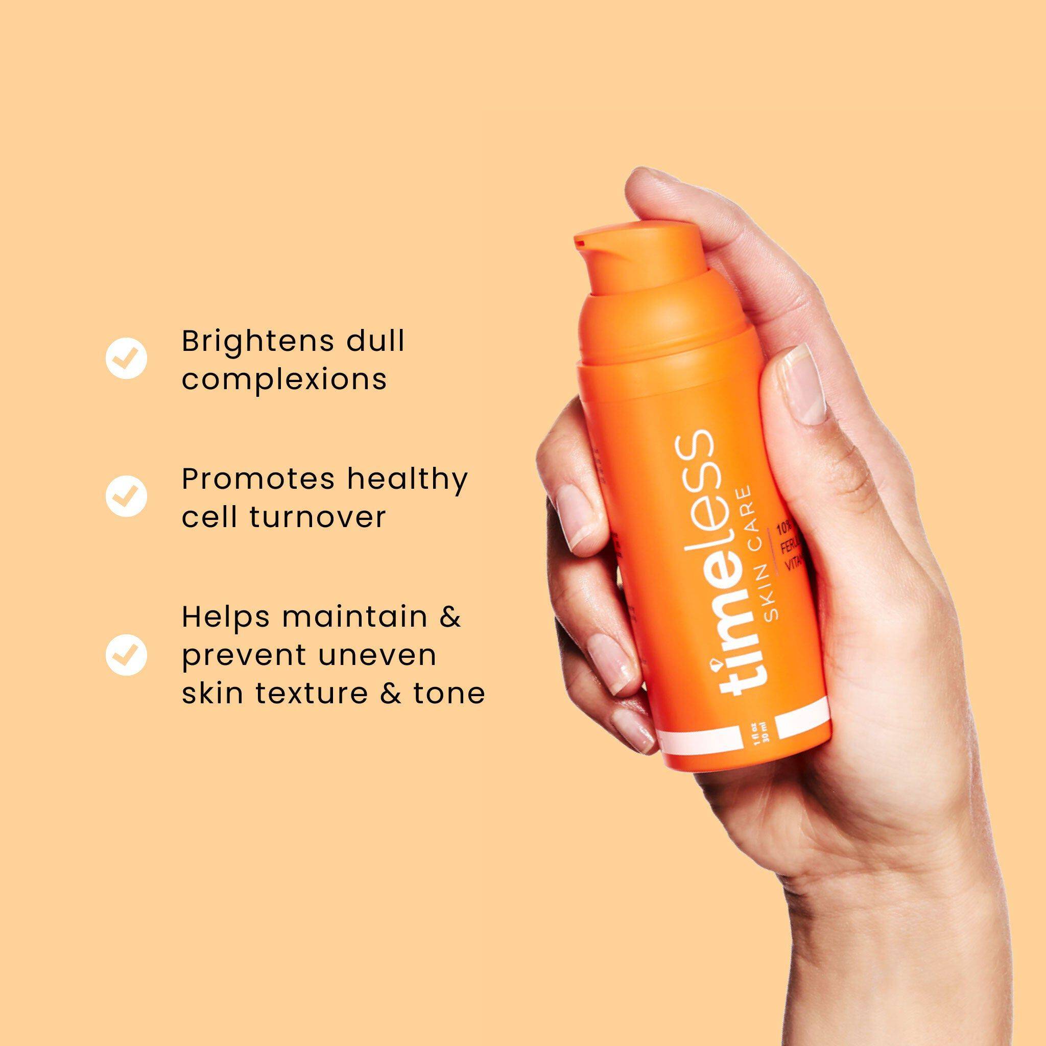 Timeless Skin Care 10% Vitamin C + E Ferulic Acid Serum