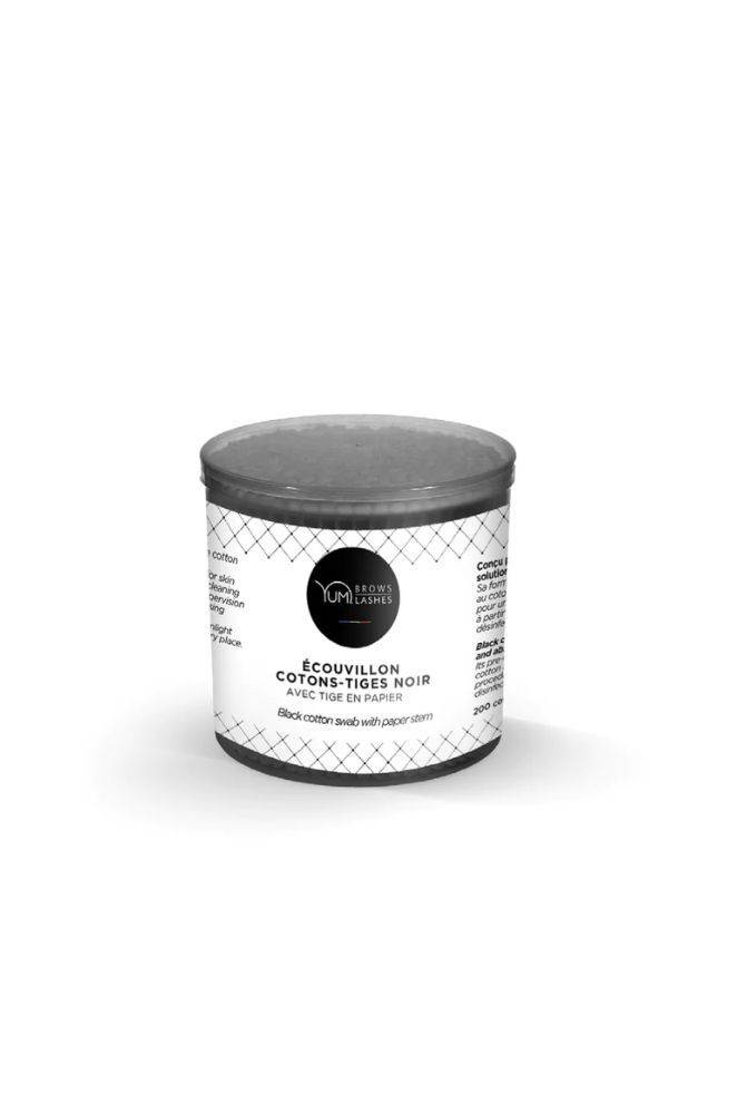 Black Cotton Swabs - 200 ct