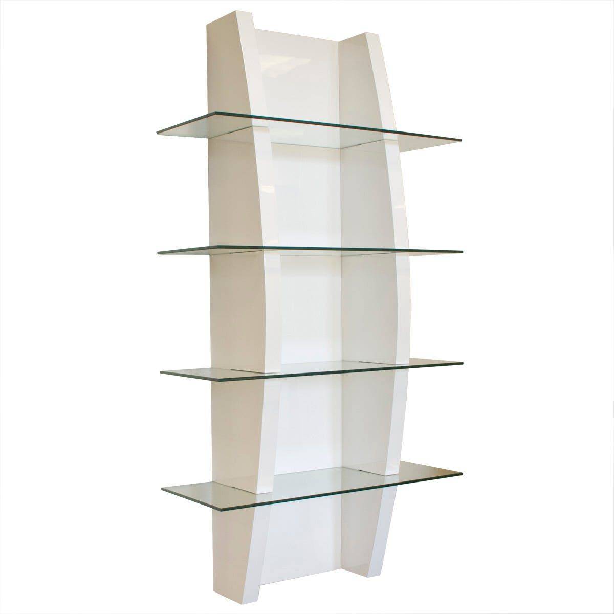 Sakura Wall Mounted Retail Display in White