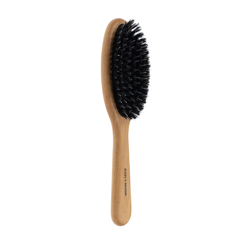 Legno Alder Wood Pneumatic Hair Brush with Boar Bristles and Nylon Pin