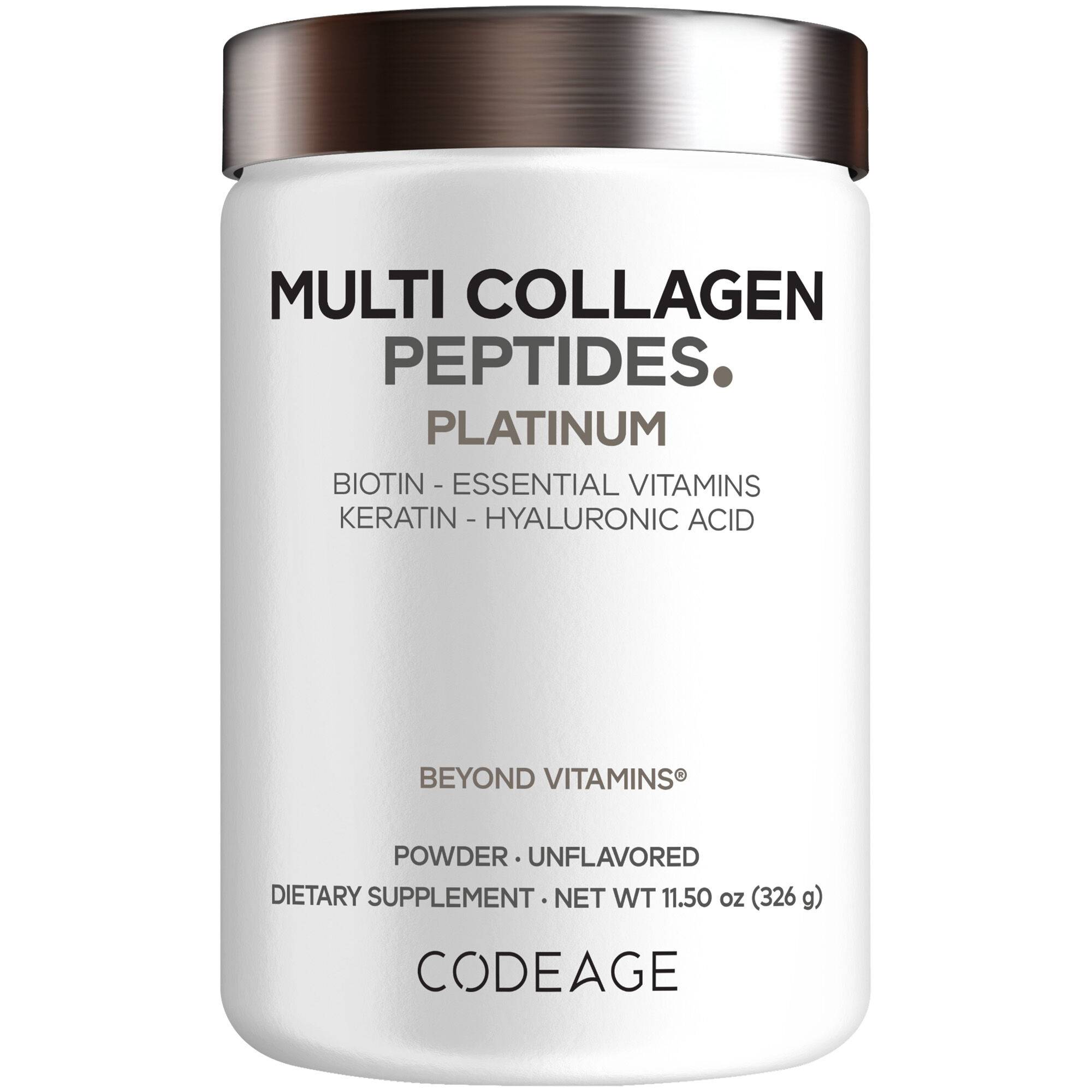 Multi Collagen Protein Powder Platinum, Biotin, Keratin, Vitamin C D3