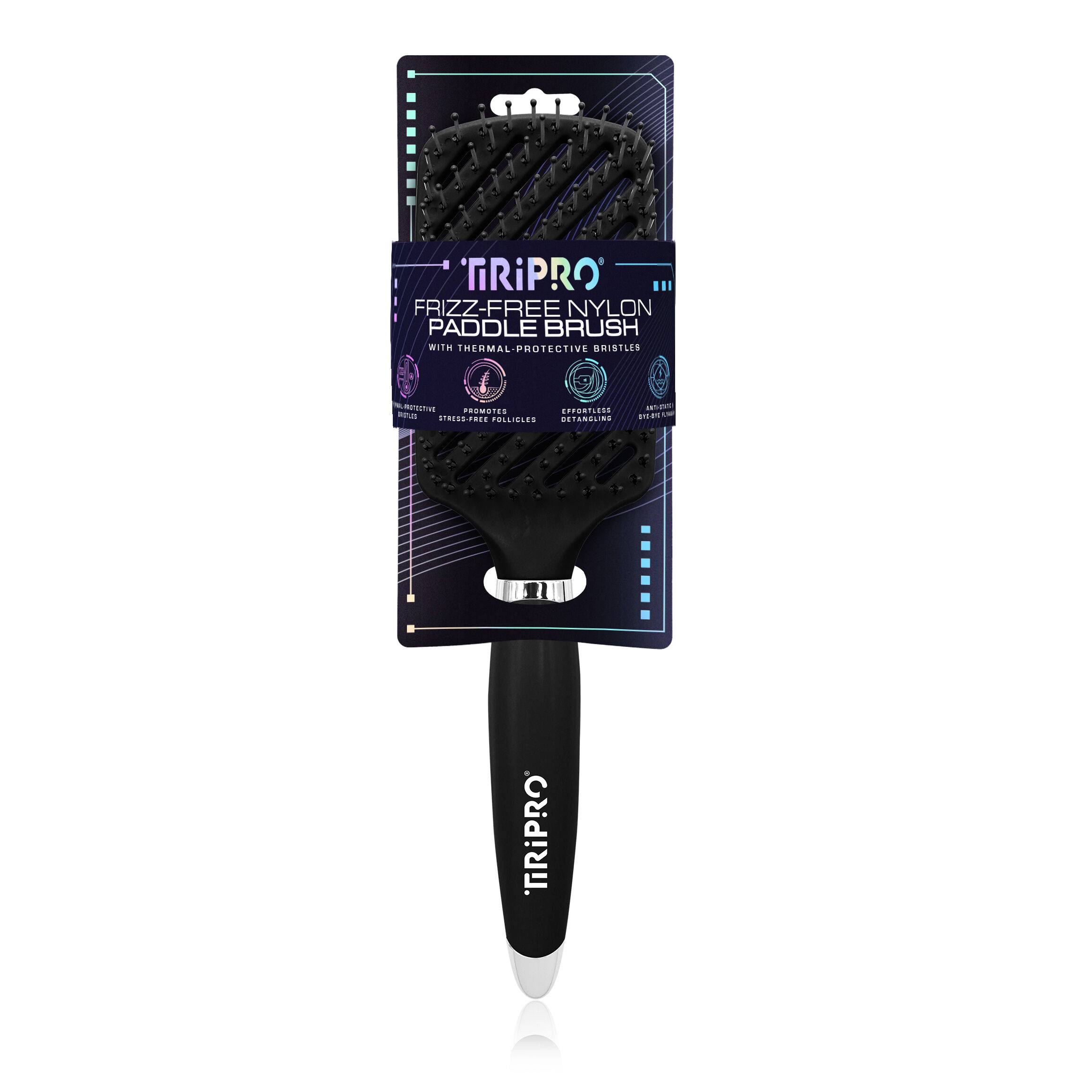 Detangling No-Frizz Nylon Paddle Brush