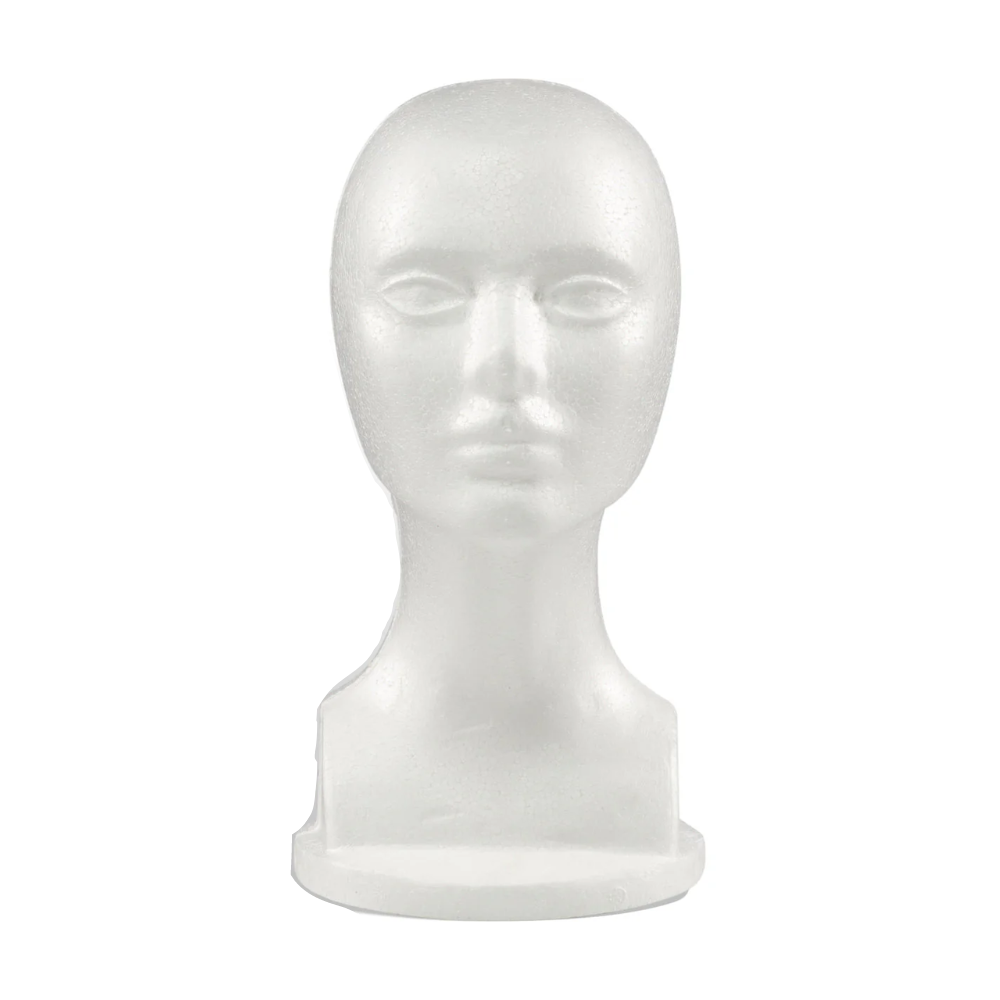 Styrofoam Wig Stand - Long Neck