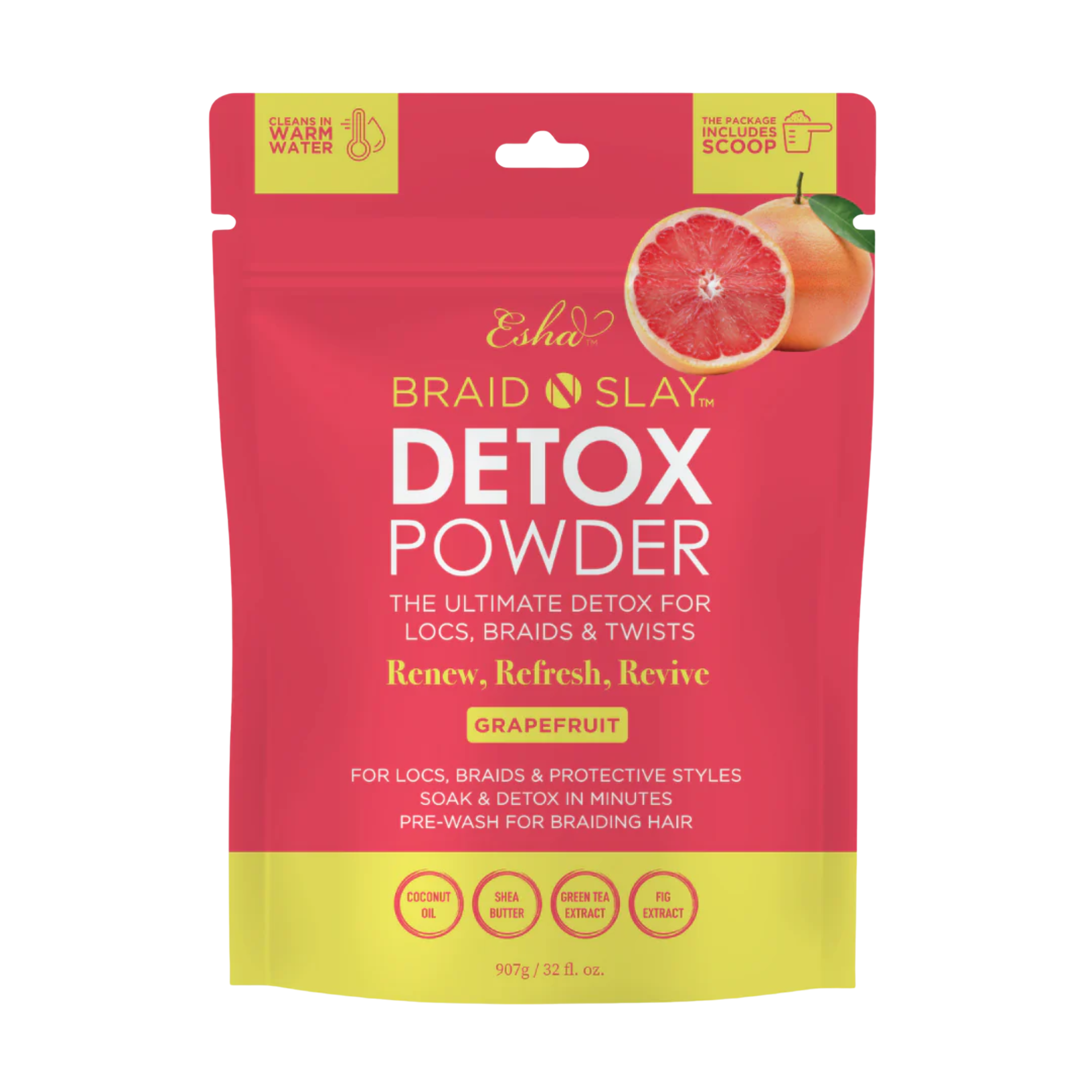 Braid N Slay Detox Powder - Grapefruit