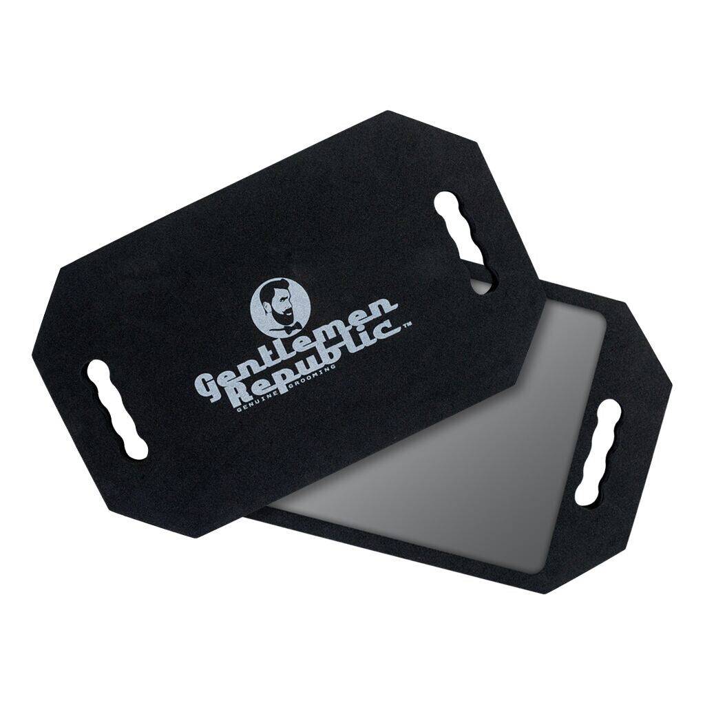 Barber Mirror Encased in Foam Material to Minimize Black