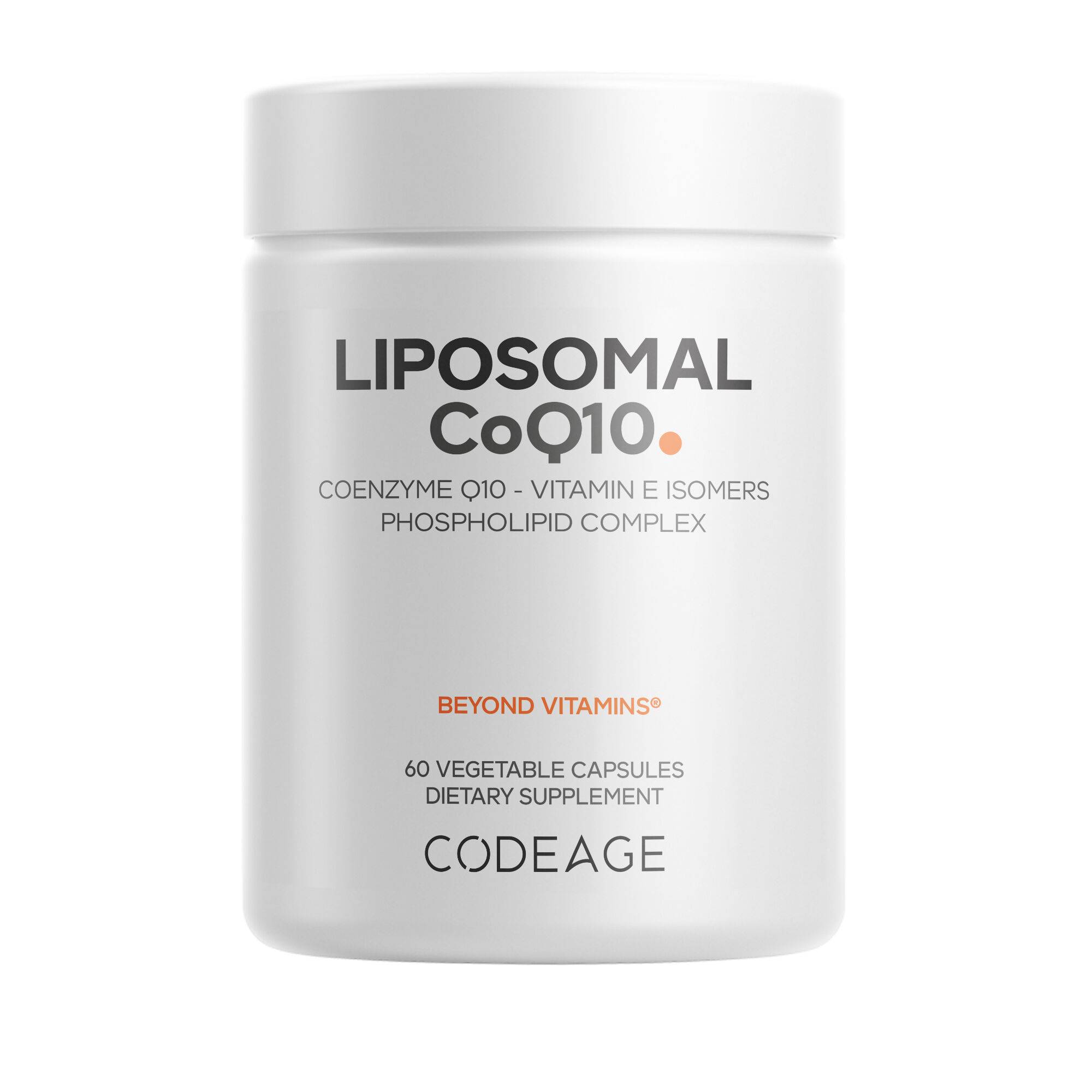 Liposomal CoQ10 Supplement - Coenzyme Q10 with Vitamin E
