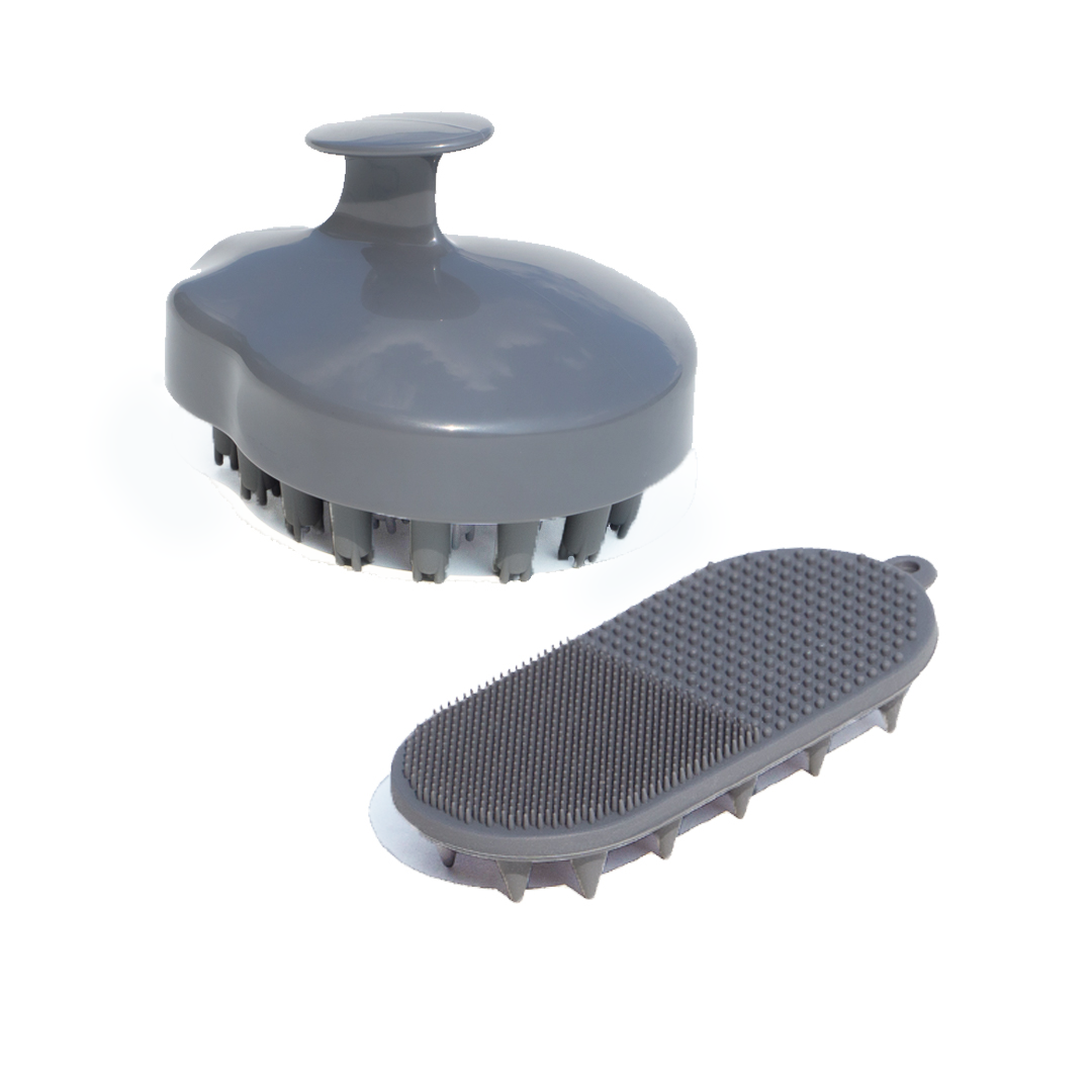 Silicone Scalp Scrubber & Massager Duo