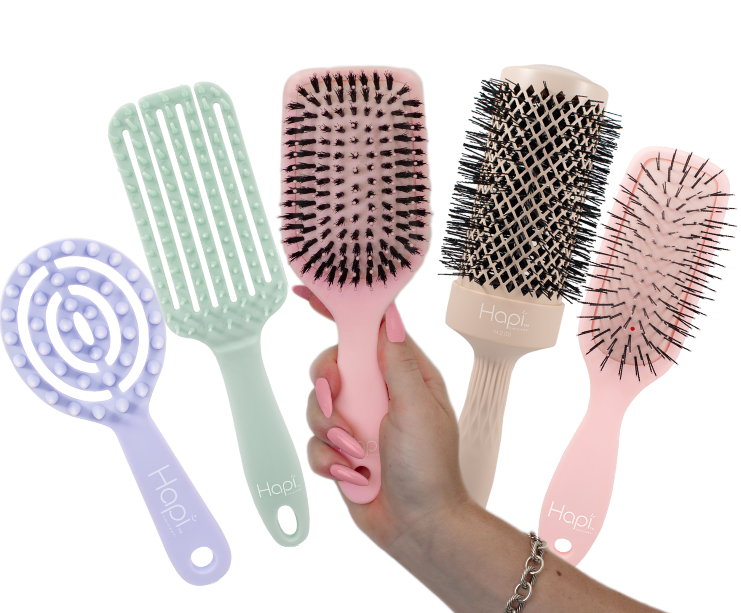 HAPI 5 Piece Start-to-Finish Professional Hair Brush Kit