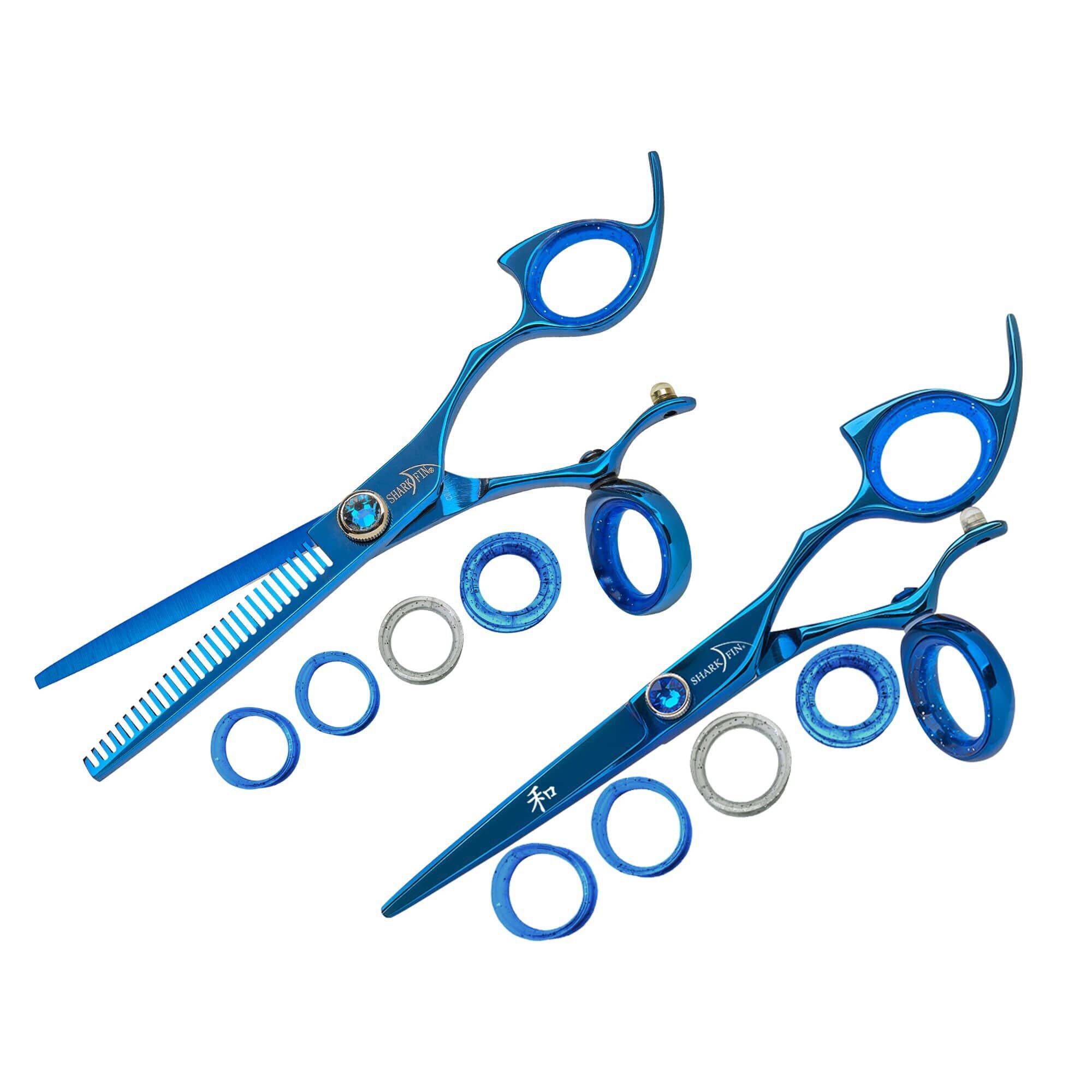 Right Hand 30 Tooth Thinner Blue + Cutting Shear Set