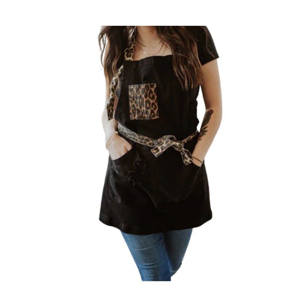 Leopard Two Tone Apron