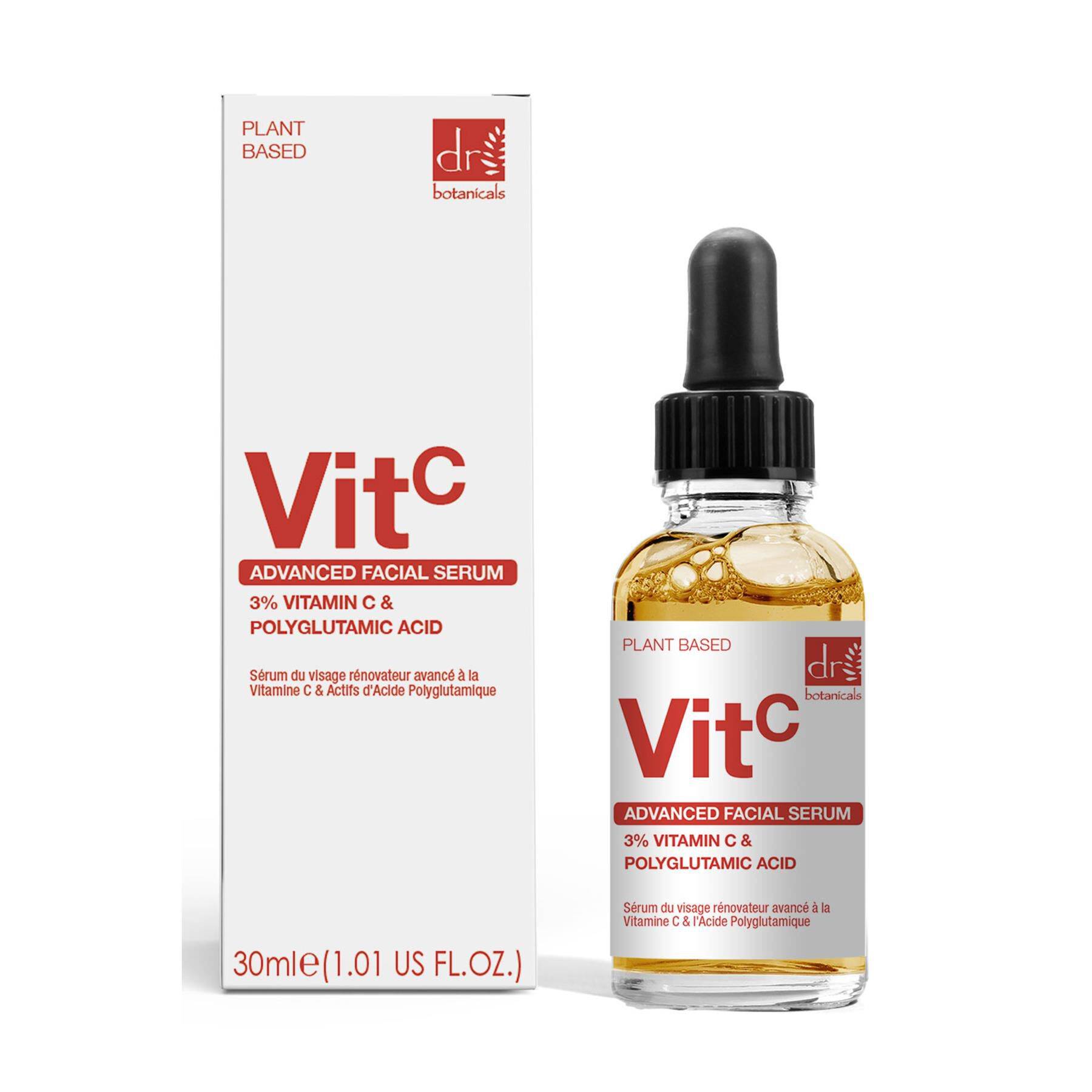 Advanced Facial Serum with 3% Vitamin C & Polyglutamic Acid 1 oz