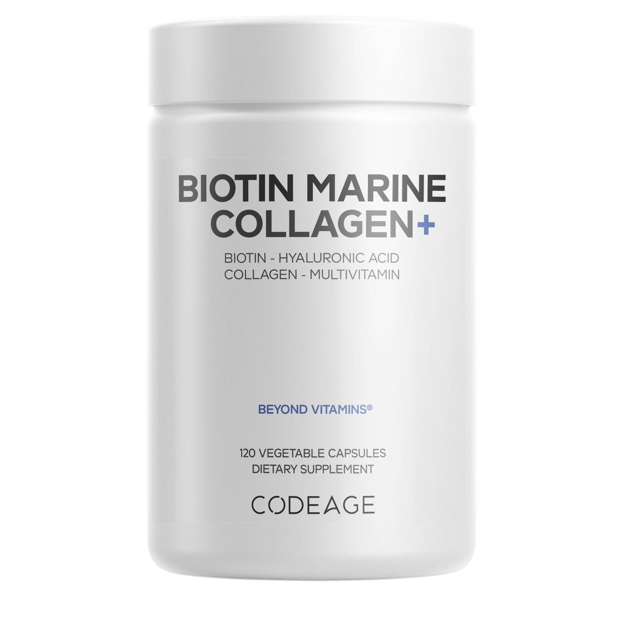 Biotin Marine Collagen Peptides - Wild-Caught Marine Vitamins C & E