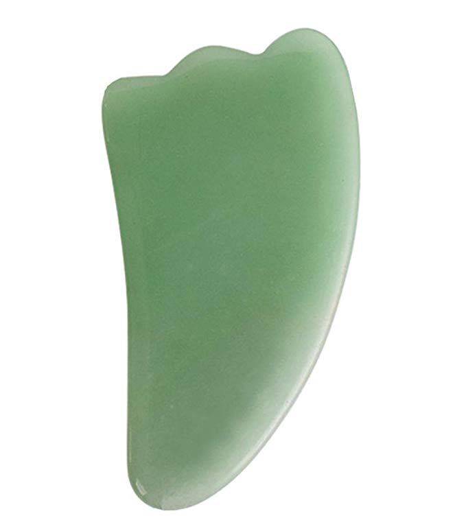 Jade Gua Sha Fin Shaped Tool