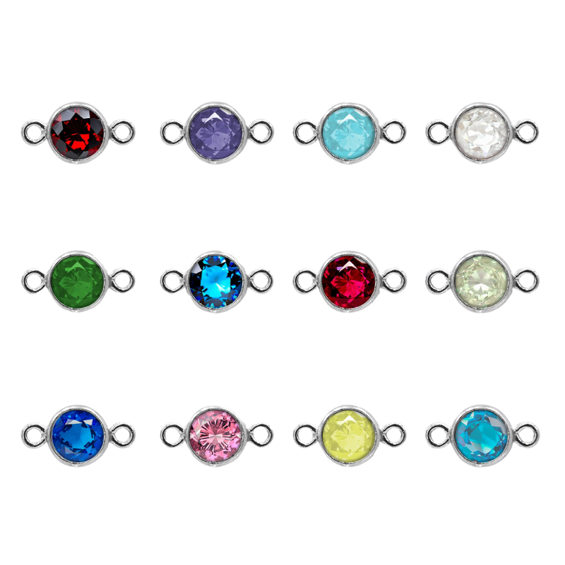SS 4mm Birthstone Connector Kit
