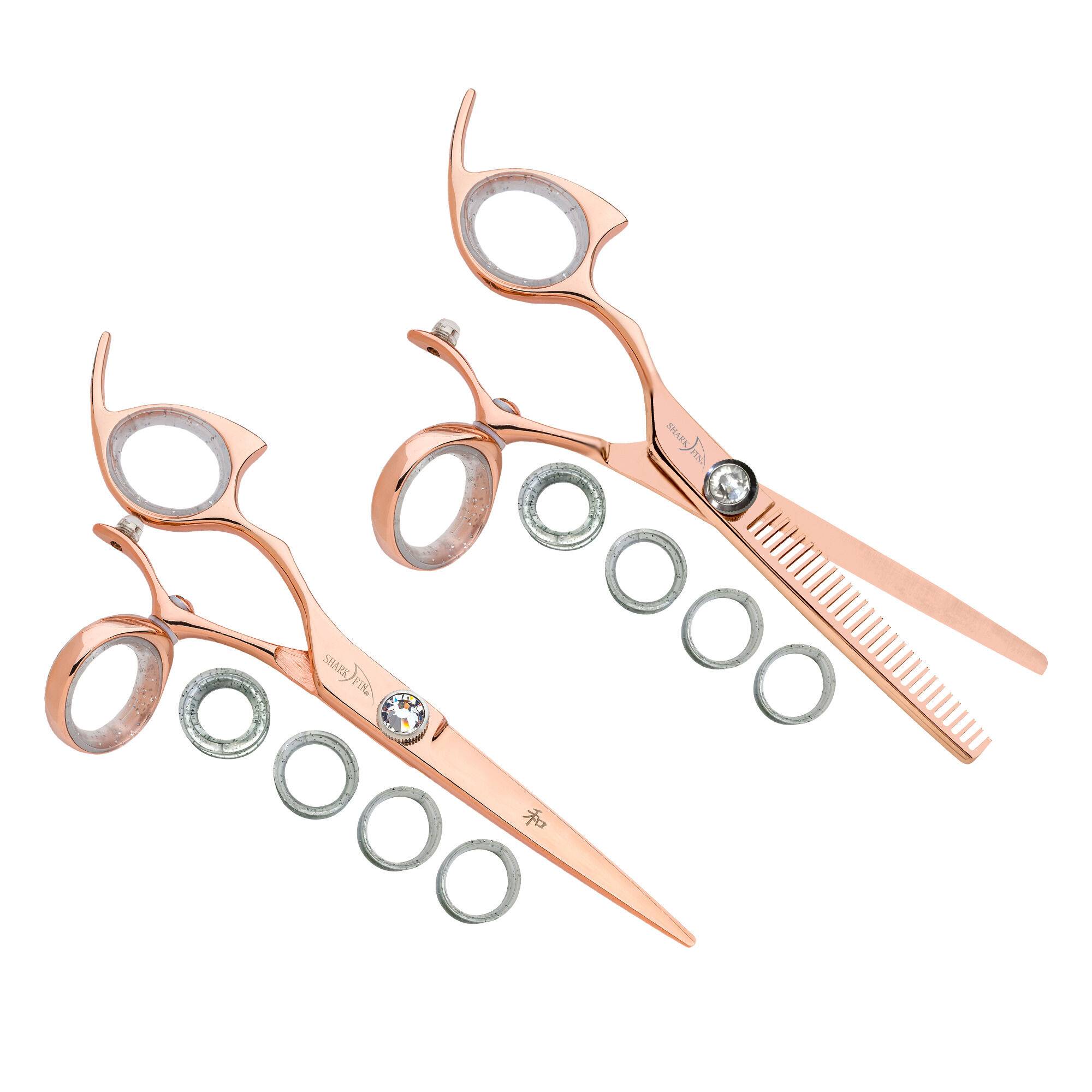 Left Hand Swivel 30 Tooth Thinner Rose Gold Titanium +  Shear Set