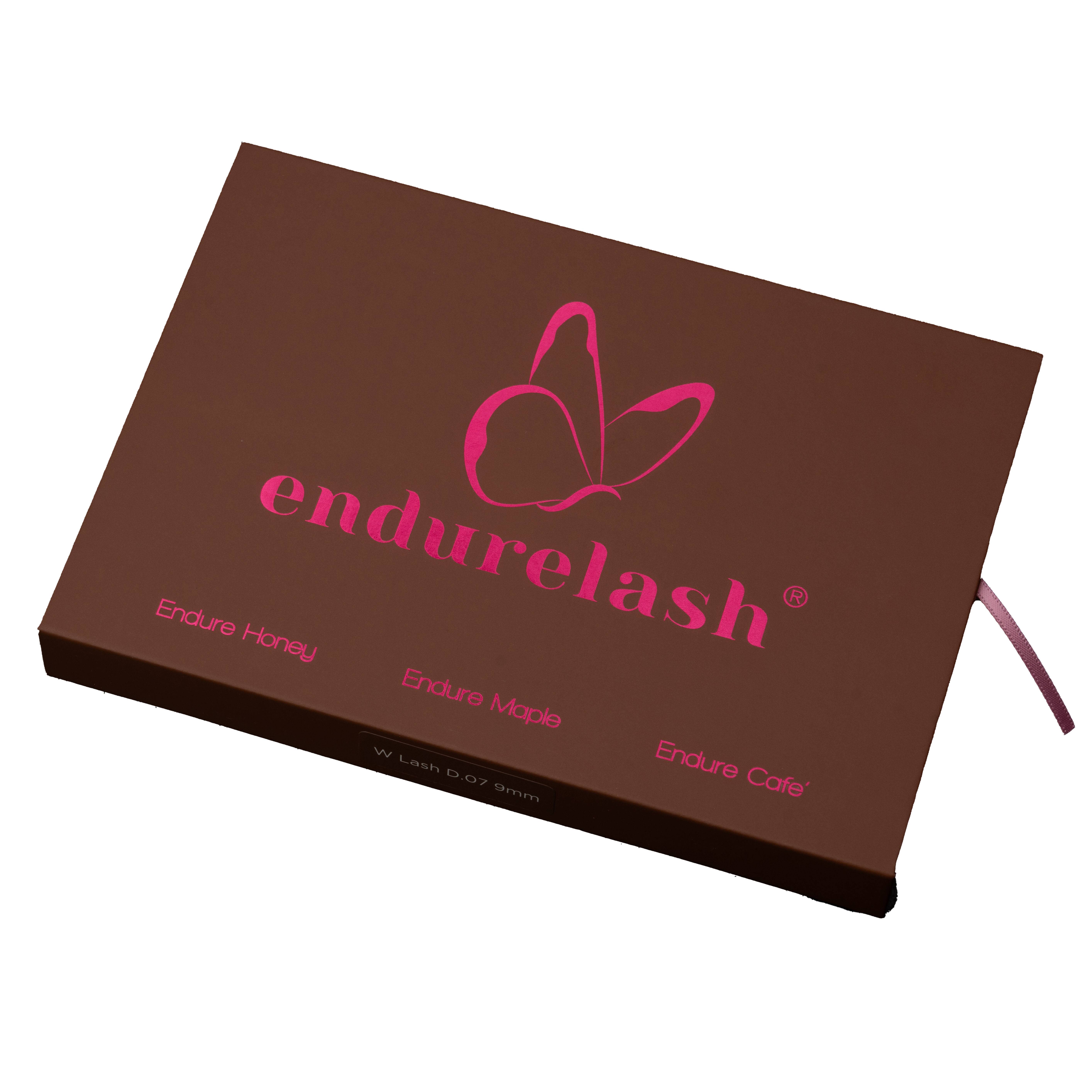 W Brown Lashes in Honey, Maple & Caf&eacute; - C Curl