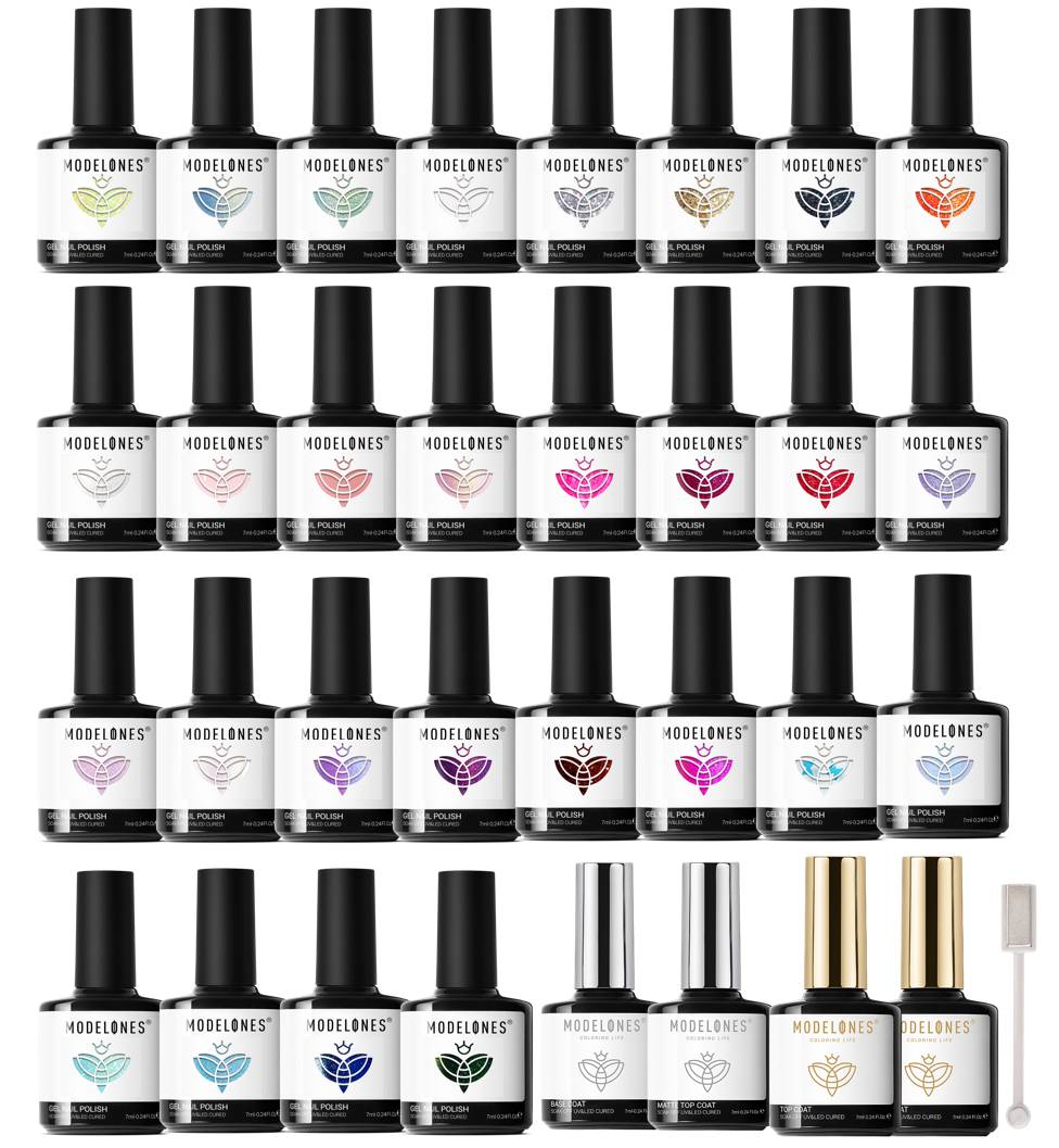 28 Shades Gel Nail Polish Set - Crush on Color