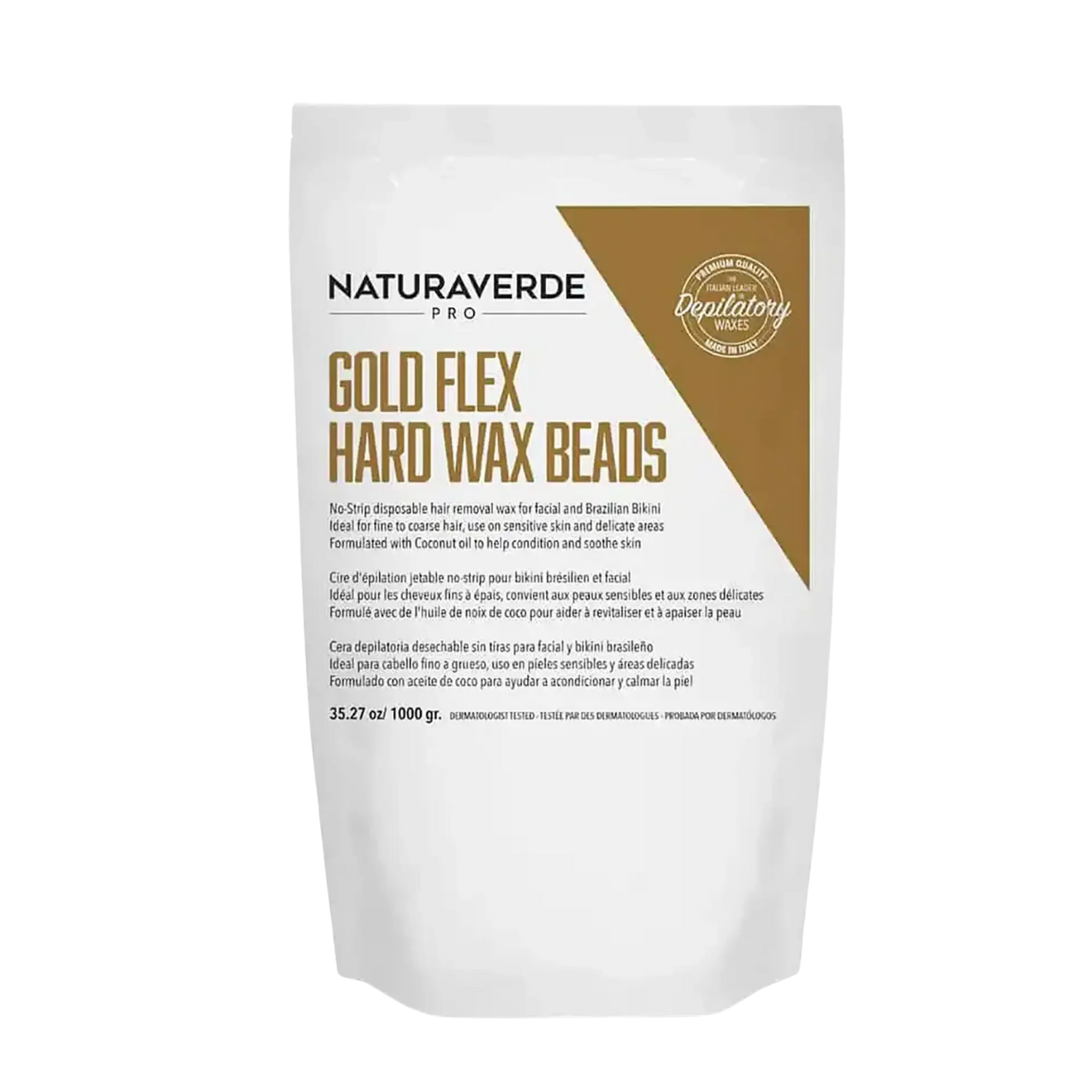 GOLD FLEX HARD WAX BEADS, 7.7 lbs