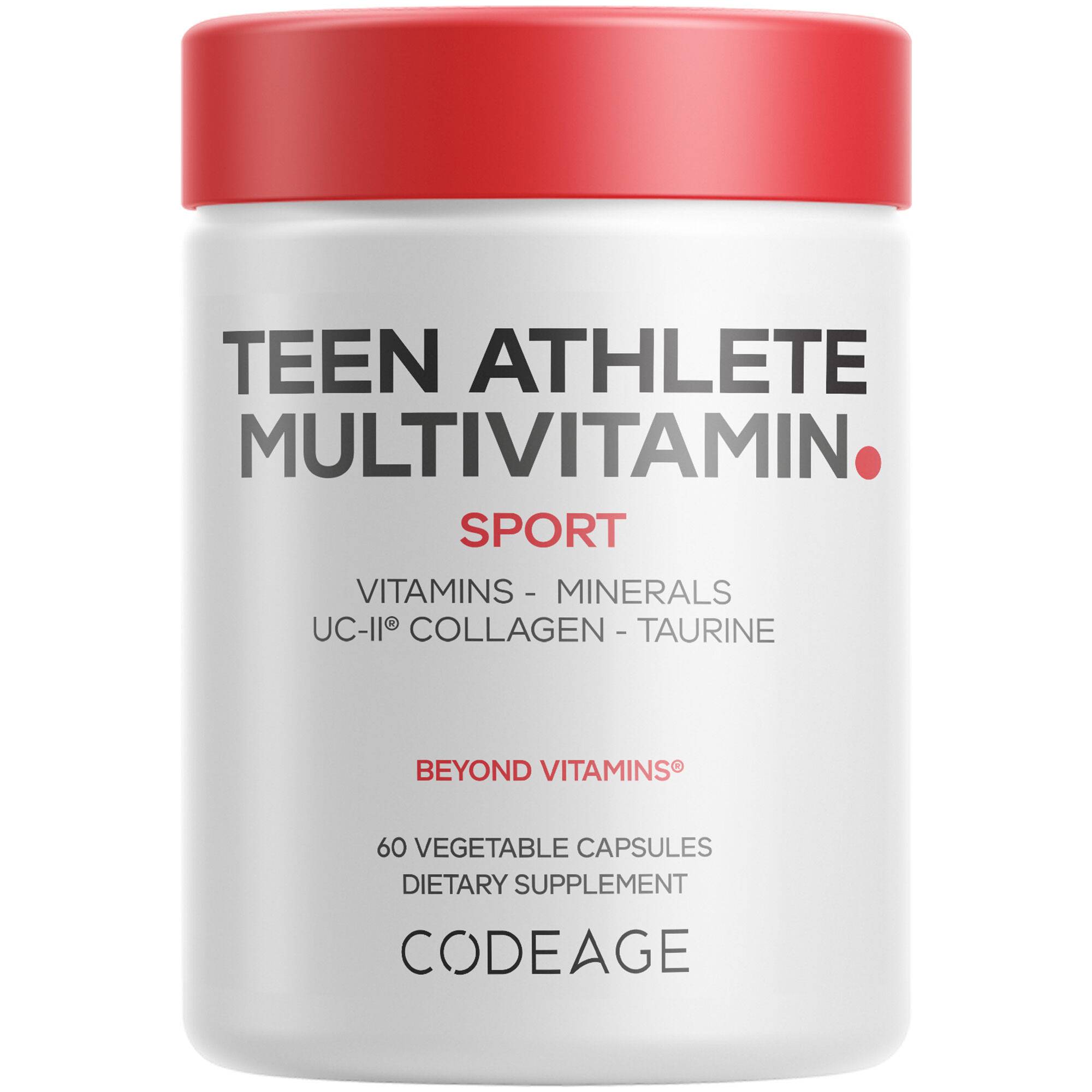 Teen Athlete Multivitamin Sports Supplement - Ashwagandha, Collagen