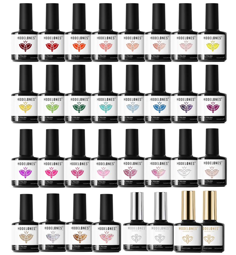 28 Shades Gel Nail Polish Set - Spring Awakening