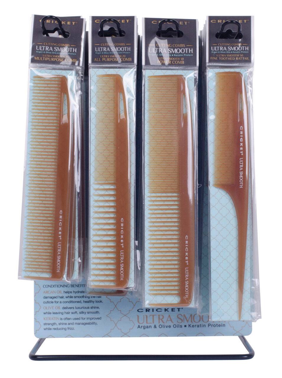 Cricket Ultra Smooth Cutting Comb 24 PC Counter Display (6 of EA)