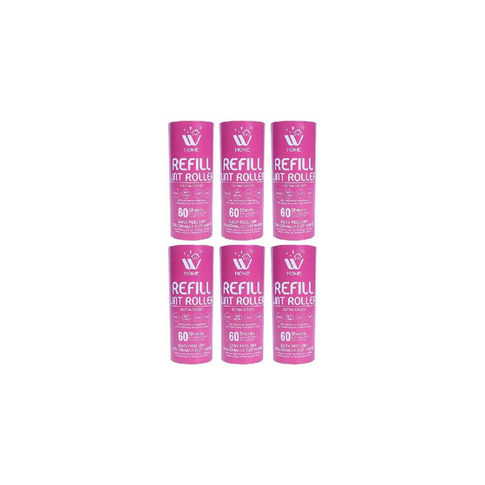 WBM Home Extra Sticky Lint Roller Refills - 60 Sheets