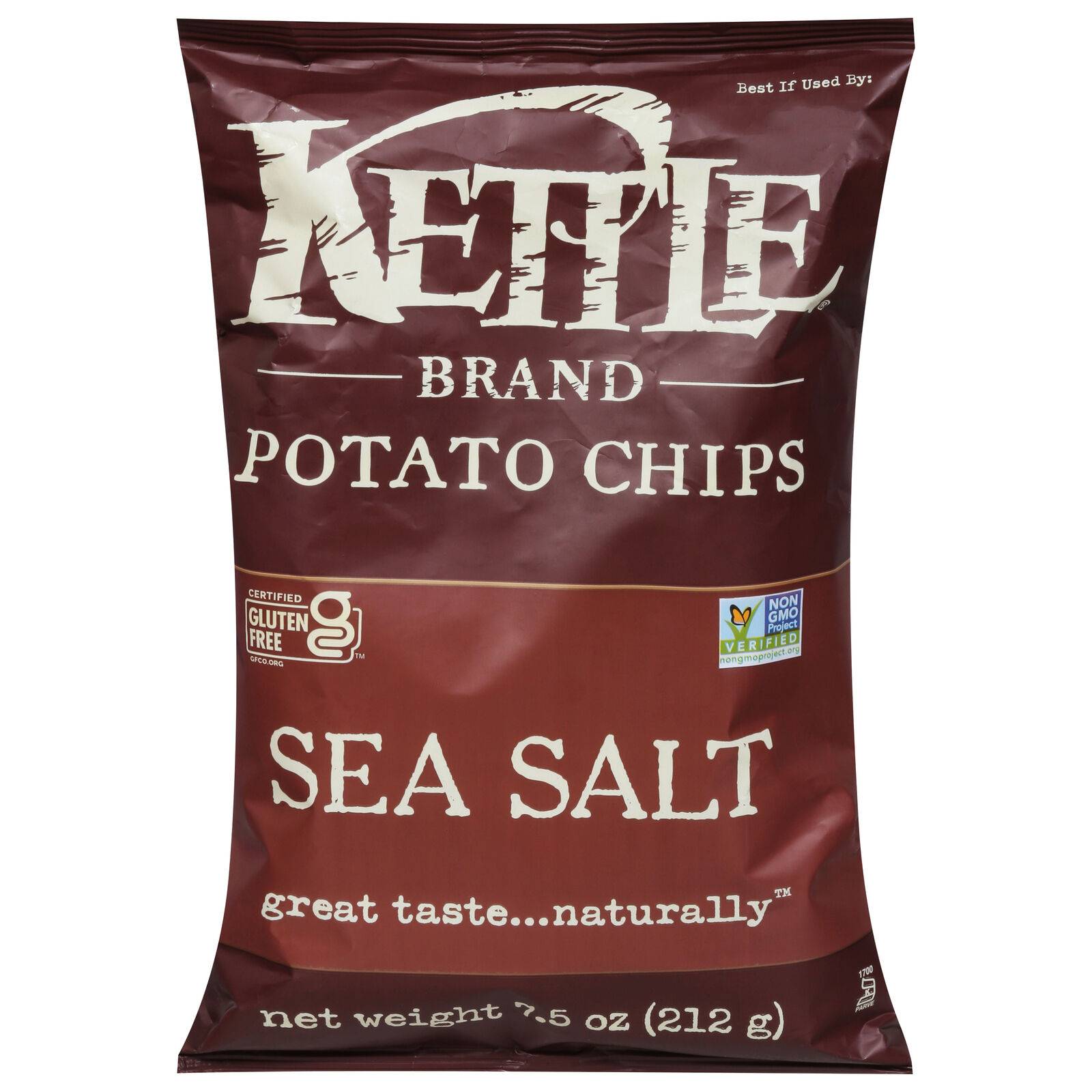 Potato Chips Sea Salt - Case Of 12, 7.5 Oz