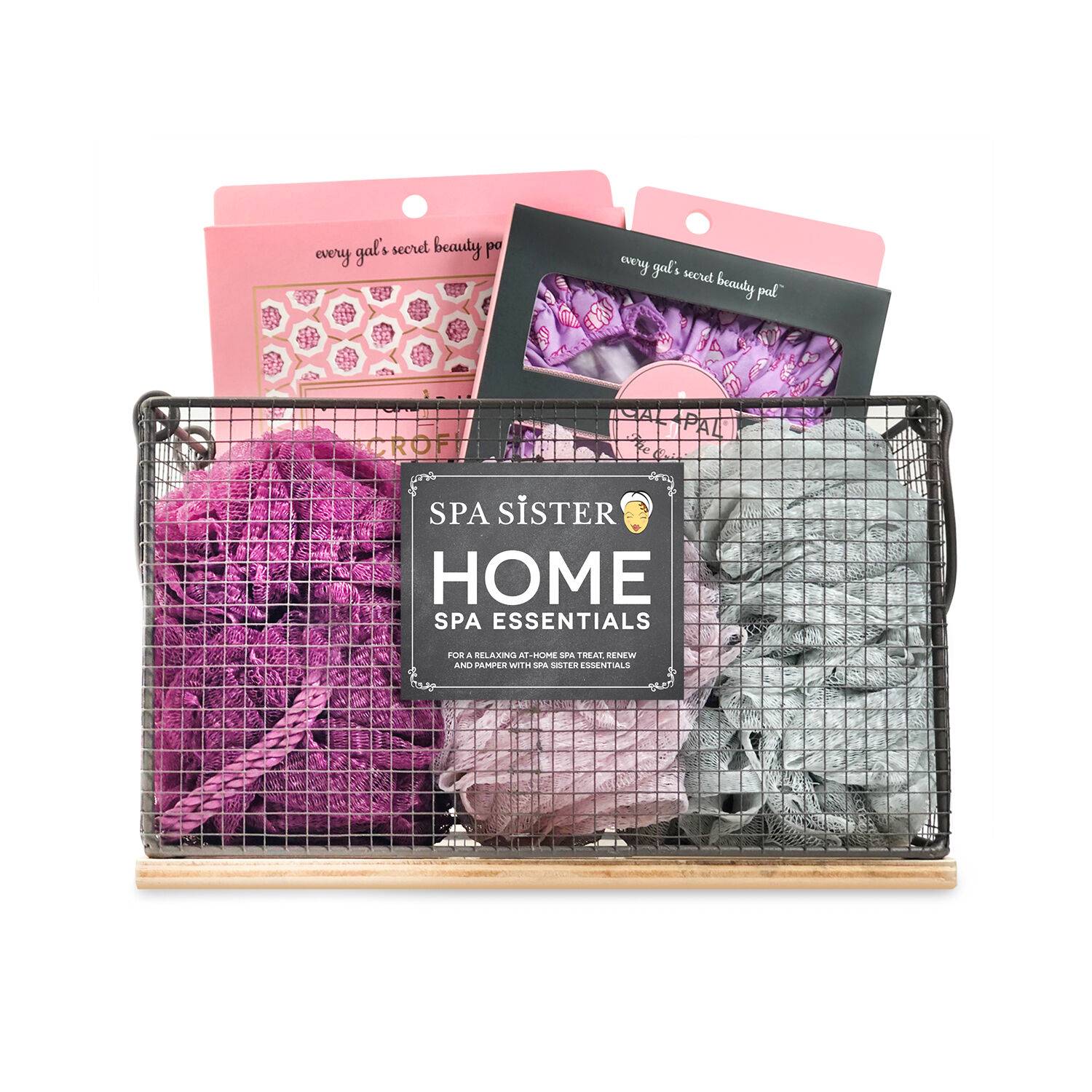 Farmhouse Home Spa Chicken Wire & Wood Basket