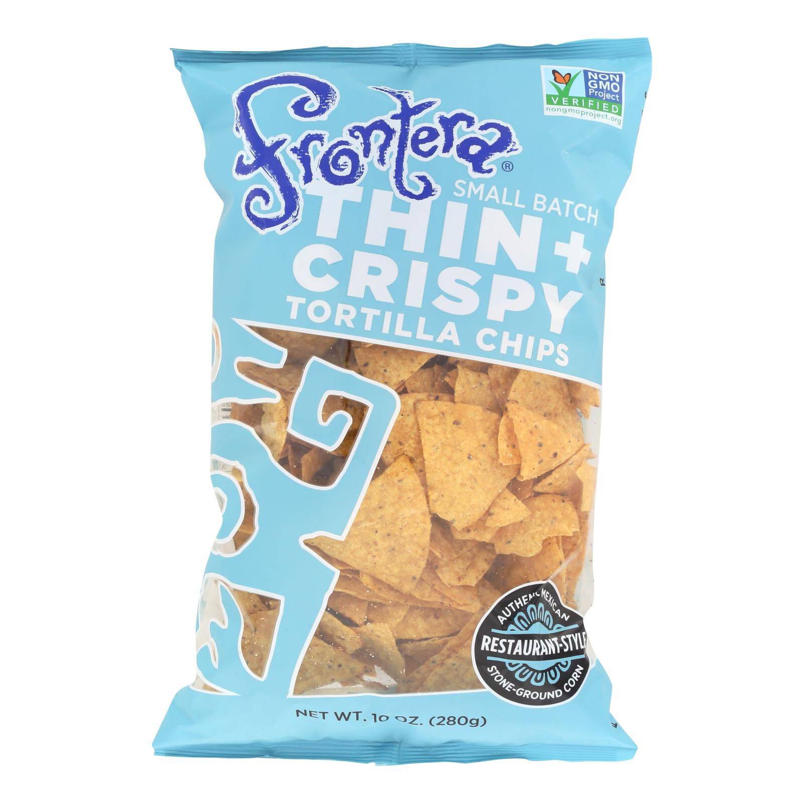 Thin And Crispy Tortilla Chips - Case Of 12, 10 Oz