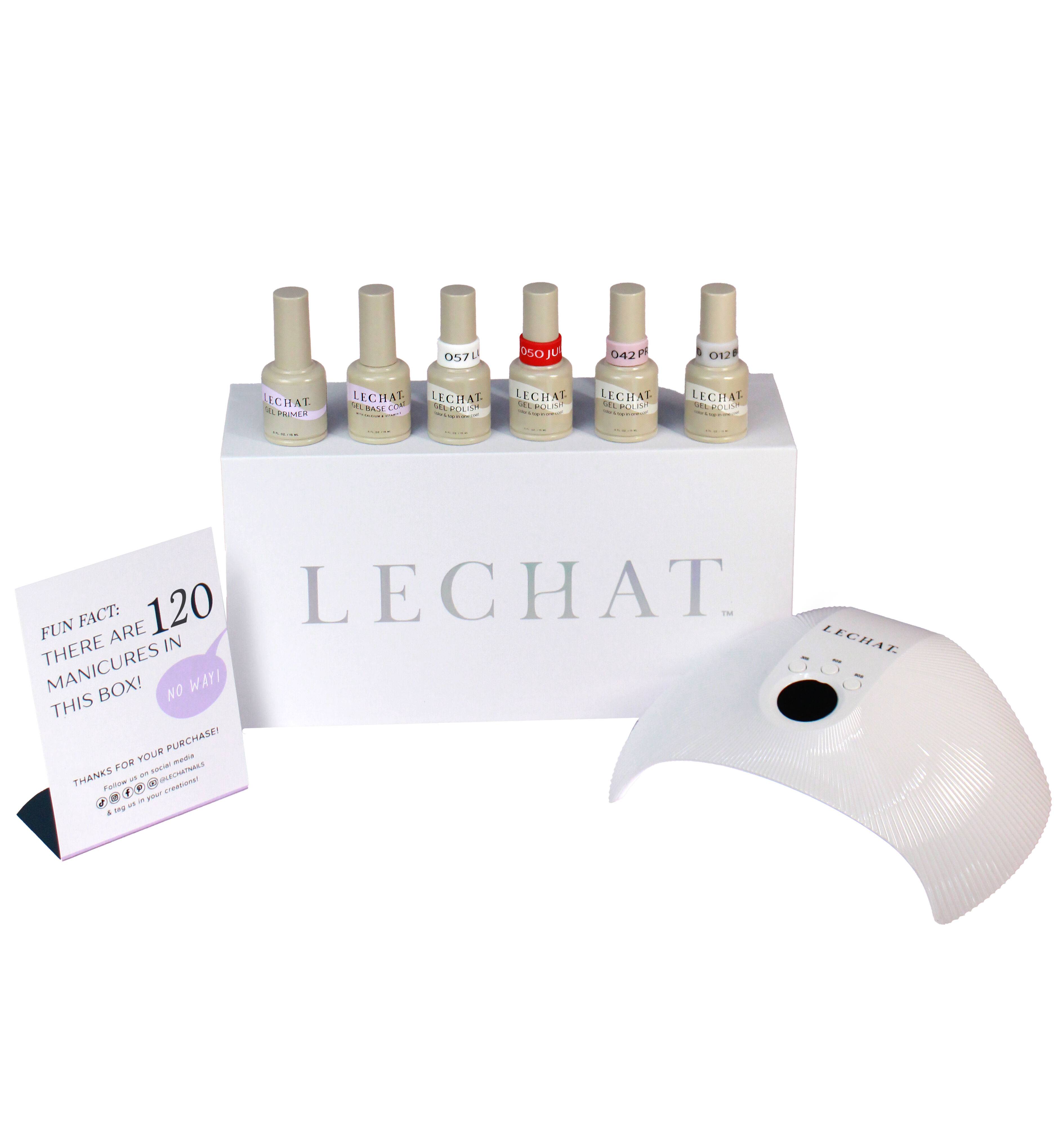 Nail Gel Polish color & top in one Try Me Kit with LED Lamp