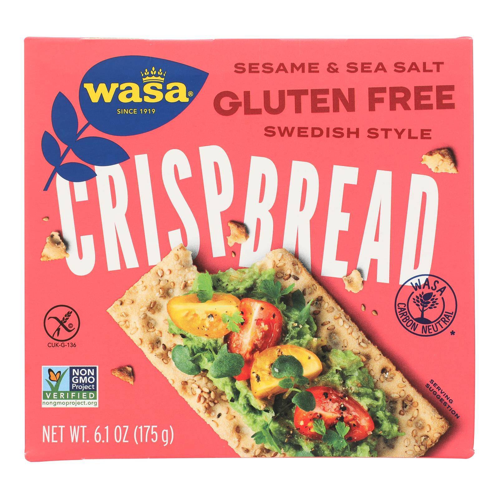 Seasome & Sea Salt Crispbread - Case Of 10, 6.1 Oz