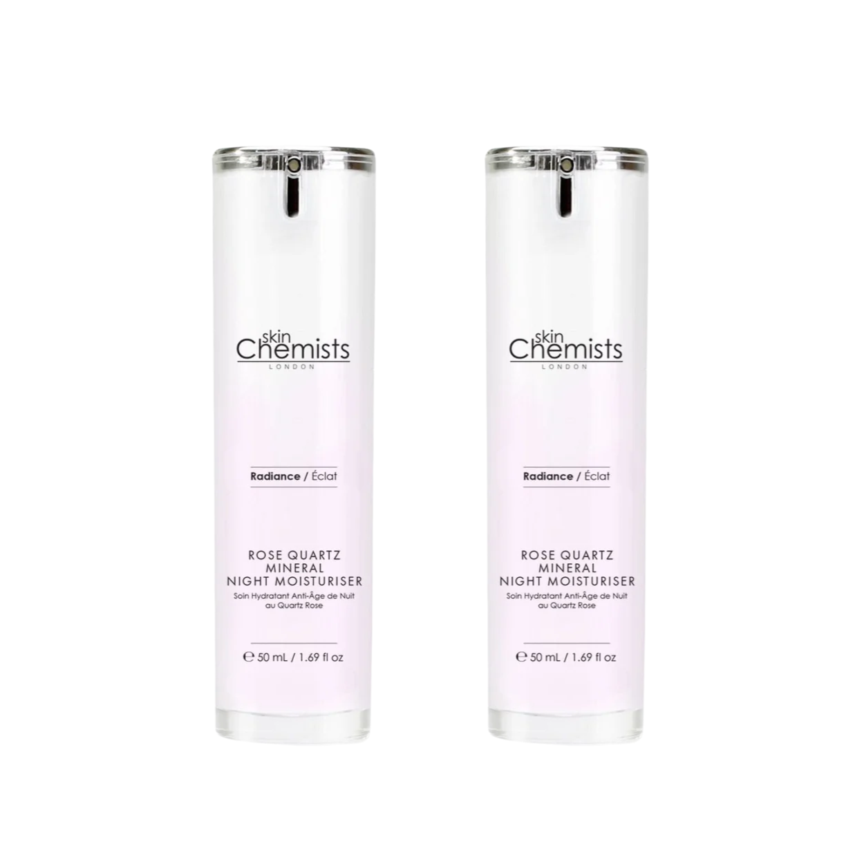 Rose Quartz Mineral Night Moisturiser 50ml Twin Value Savings Pack