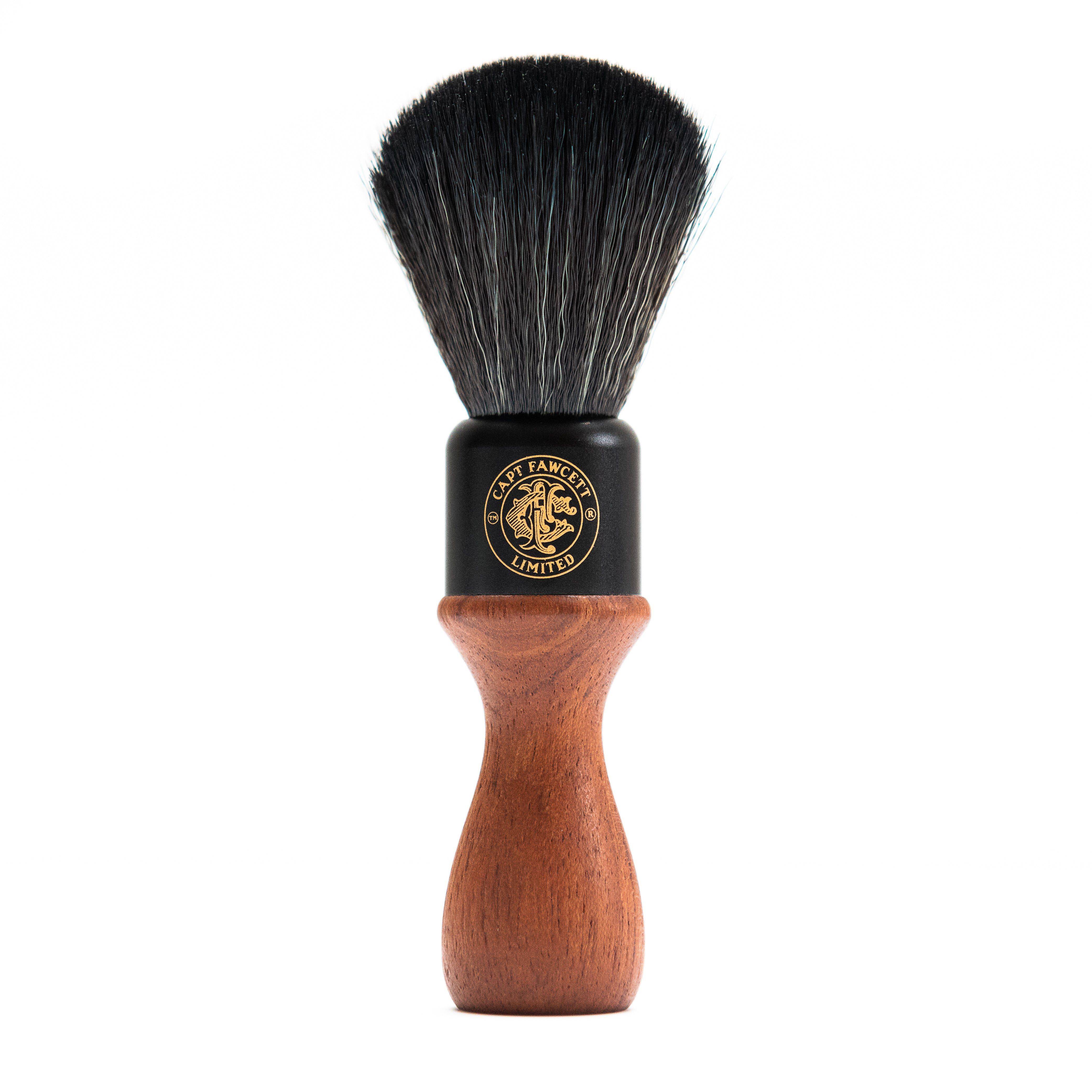 Wooden Handle Faux Fur Shaving Brush