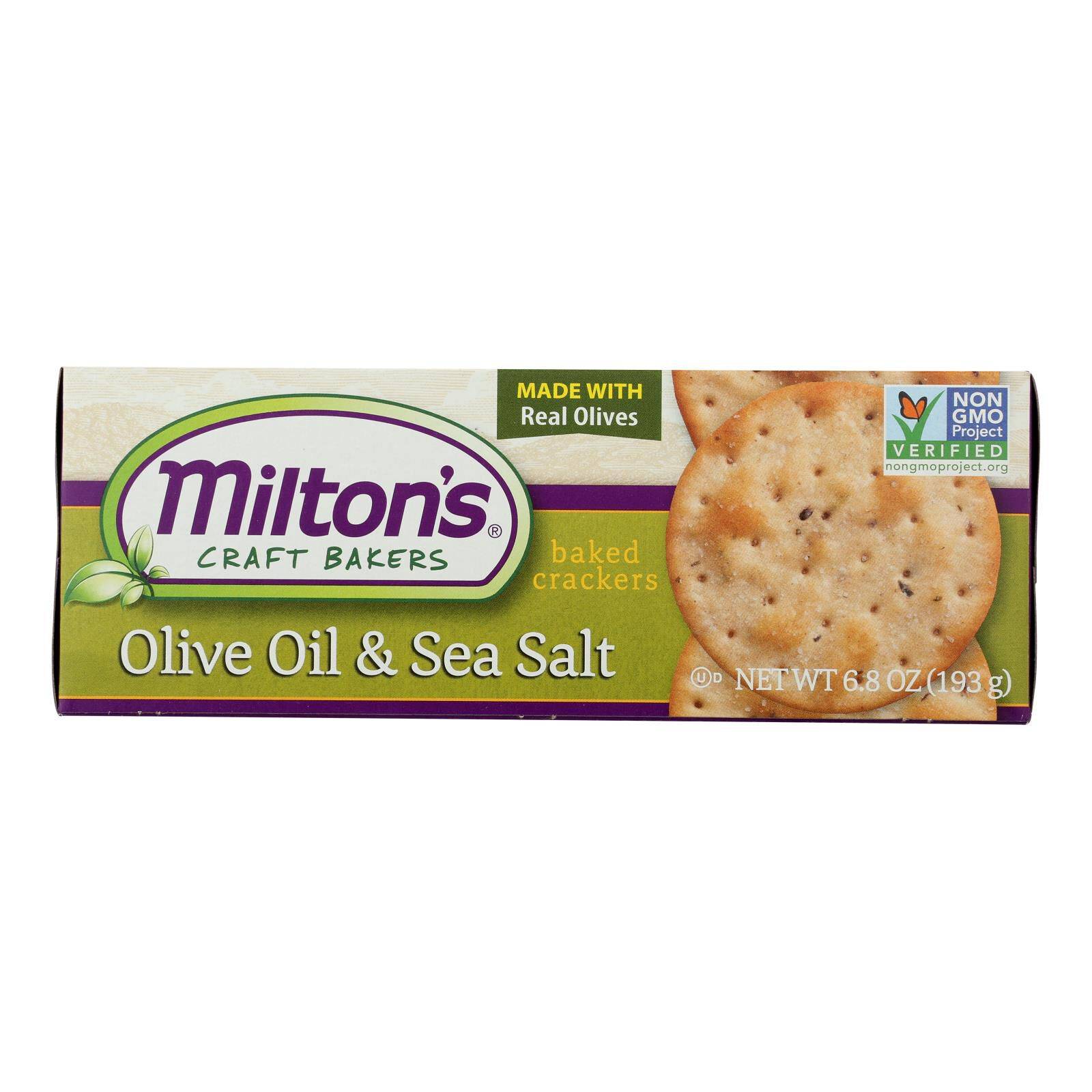 Olive Oil & Sea Salt Crackers - Case Of 8, 6.8 Oz